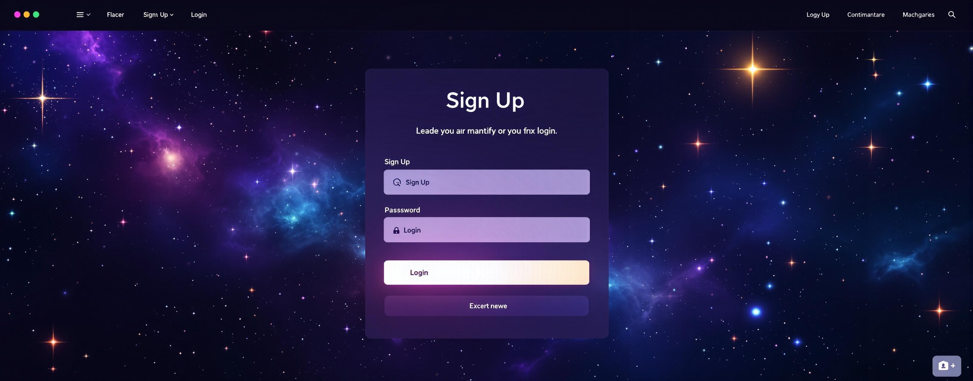 Beautiful and creative login page