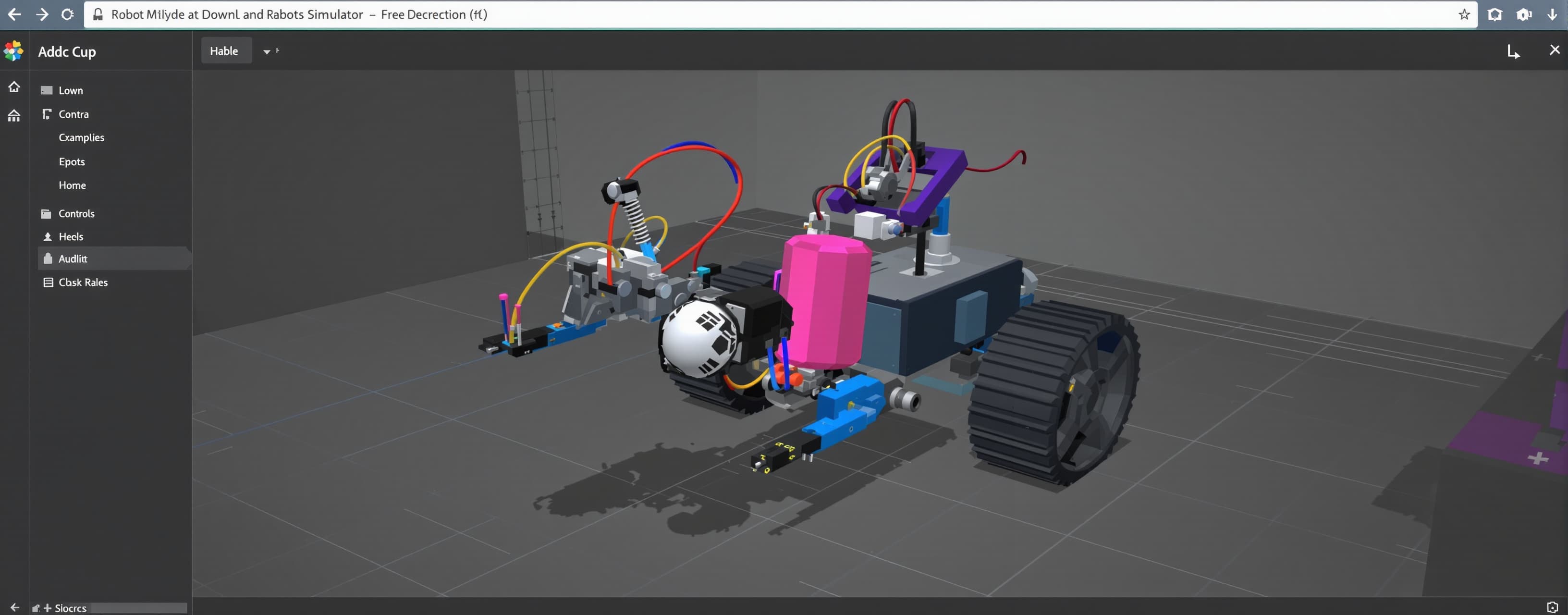 Create a comprehensive web-based mobile friendly 3D simulato...