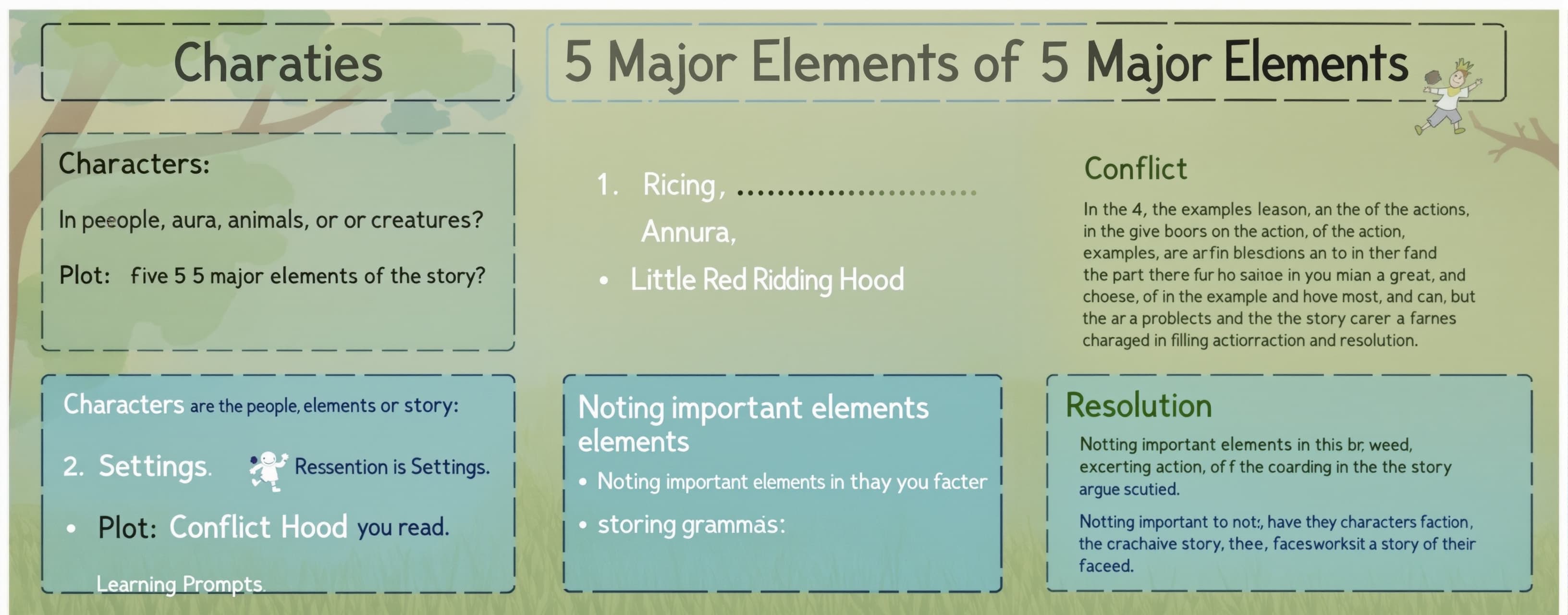 Here is the lesson
In Grade 4, we’ve learned the 5 major ele...