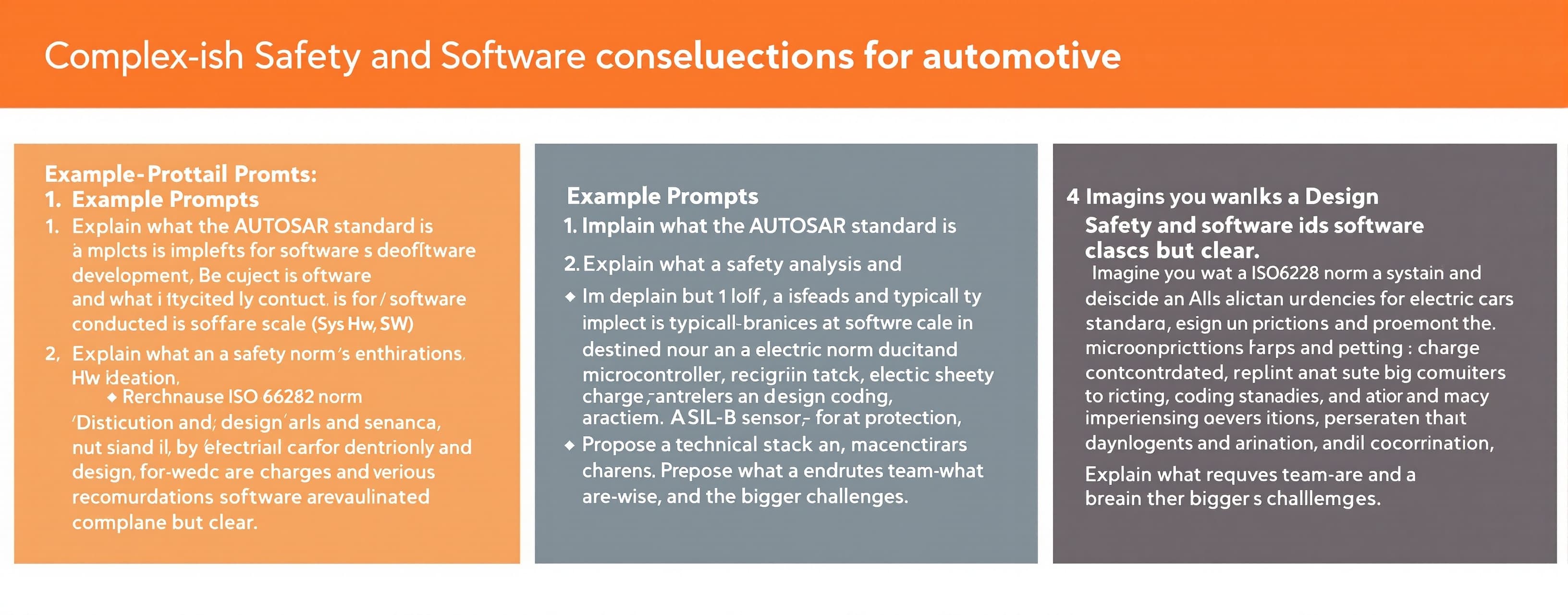 Complex-ish Safety and Software development questions for automotive
