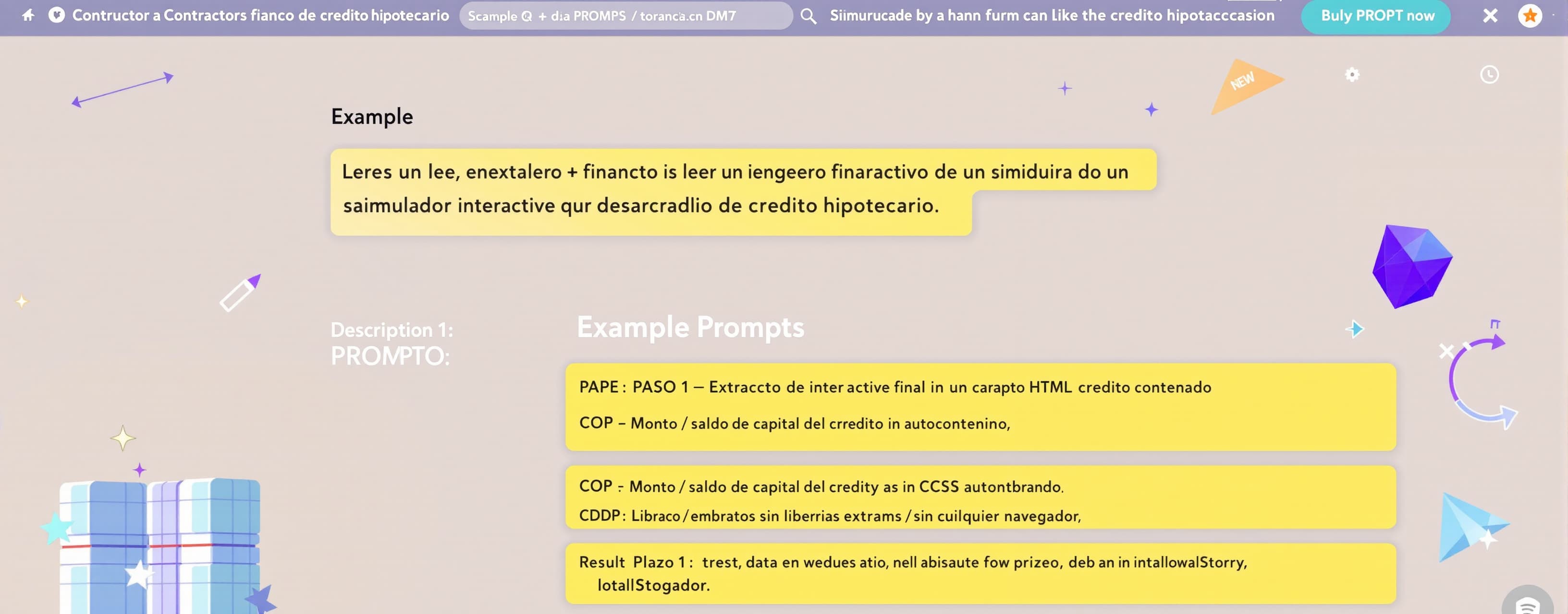 # PROMPT: Constructor de simulador interactivo de crédito hi...