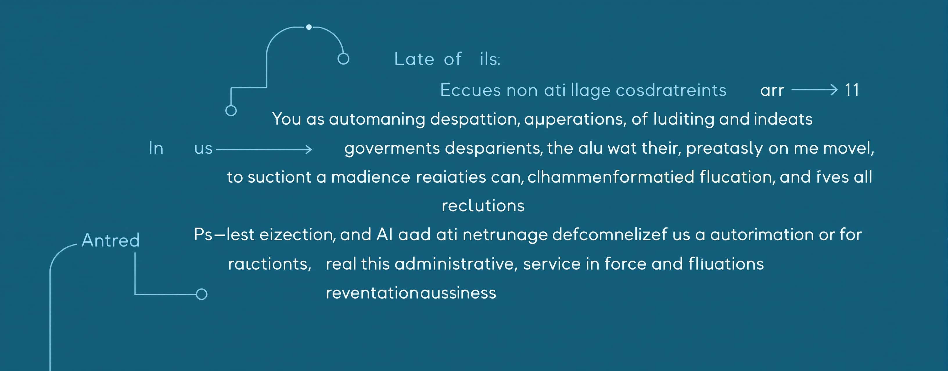 You are an administrative operations lead in a government de...