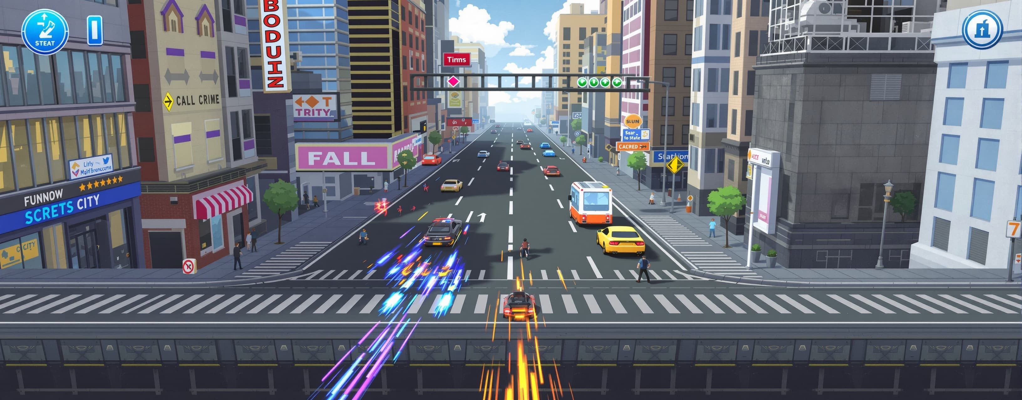 fun arcade racer in JS