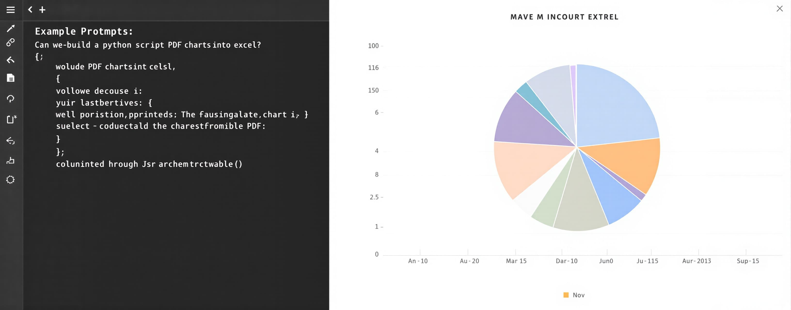 Can we build a python script to convert PDF charts into exce...