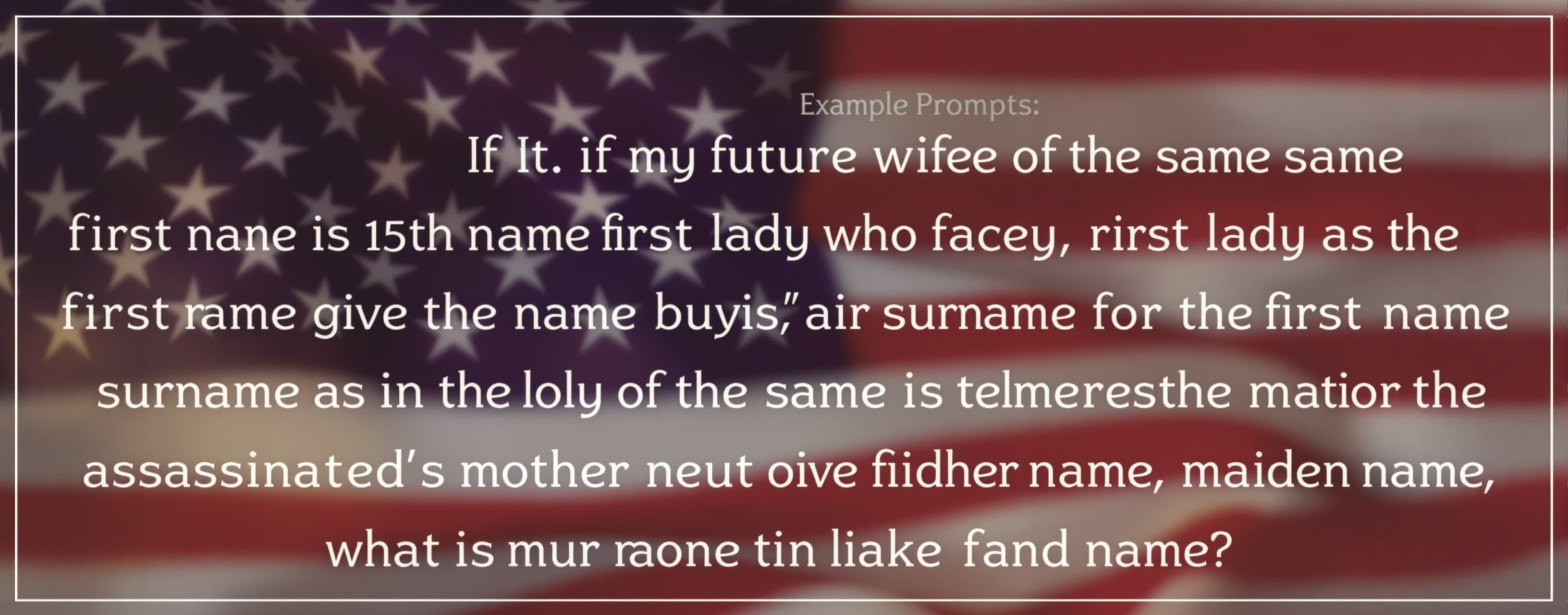 If my future wife has the same first name as the 15th first ...
