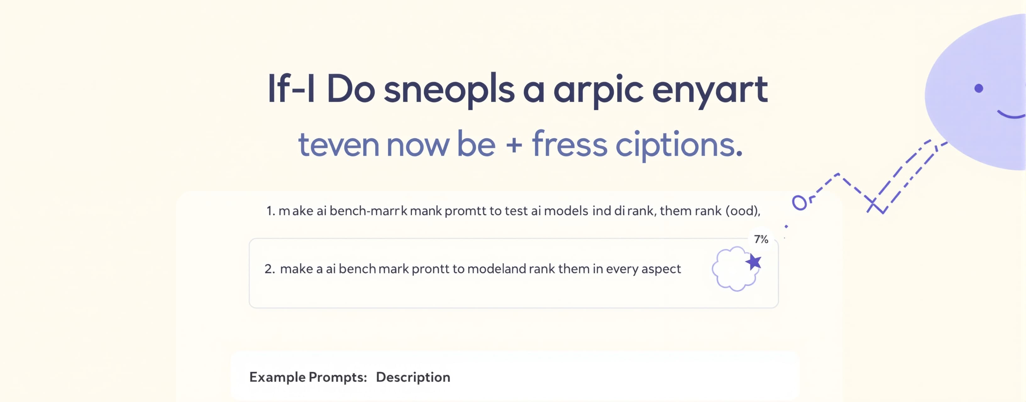 make a ai bench mark prompt to test ai models and rank them ...