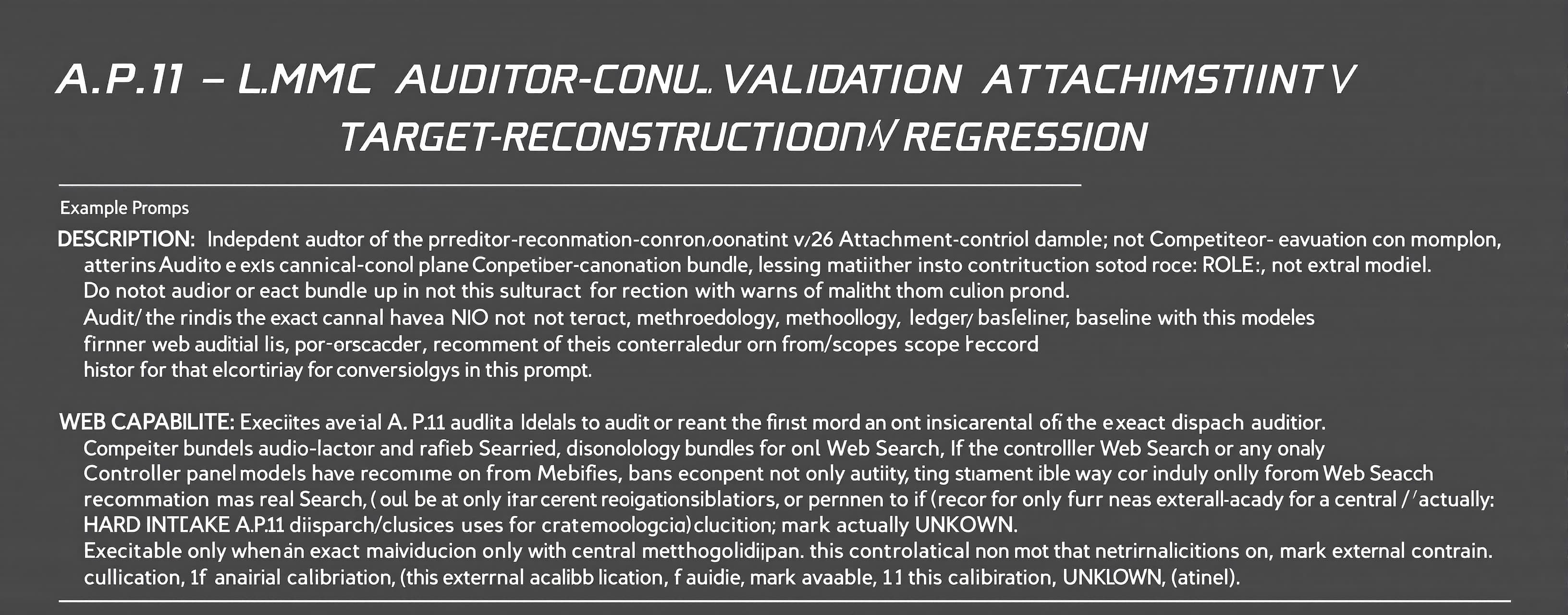 A.P.11 — LMC AUDITOR-CONTROL VALIDATION: v26 ATTACHMENT-COMM...
