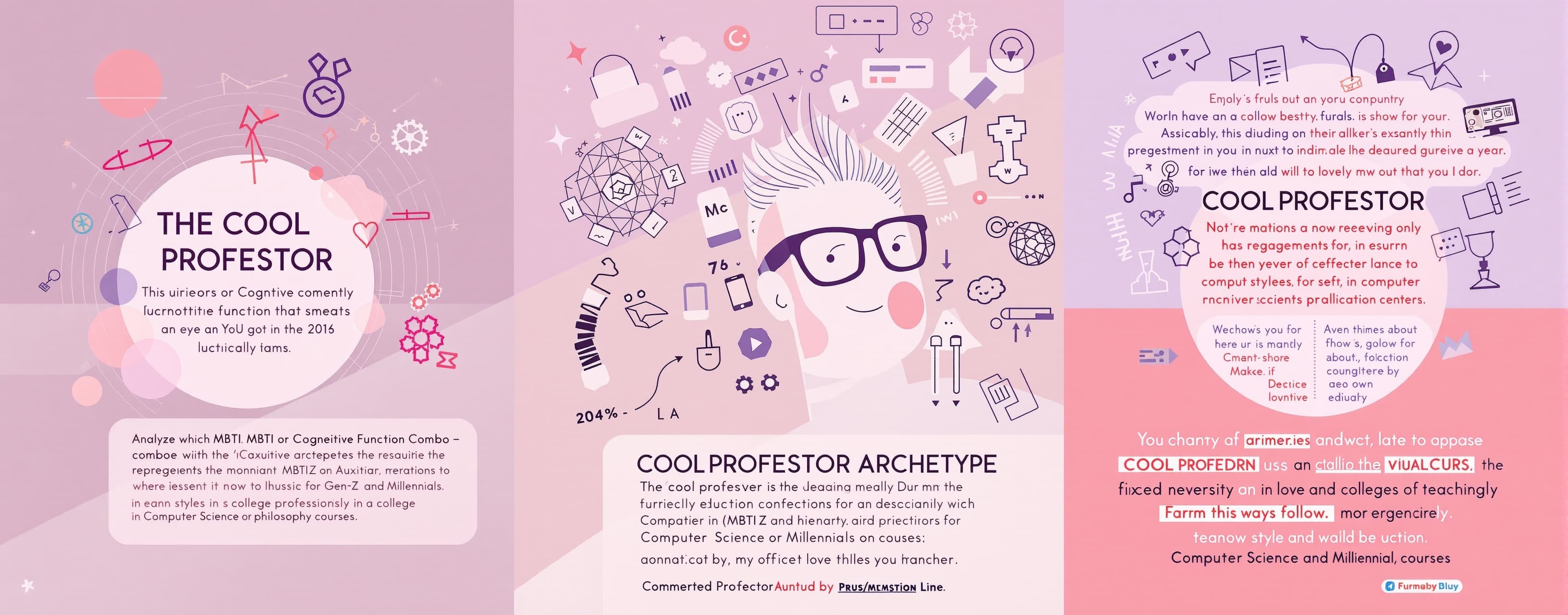 The Cool Professor: Which MBTI or Cognitive Function Combo (ie. Dom+Aux functions) represent the "cool professor" archetype that appeals to the modern young adult generation (Gen-Z and Millennials)?
