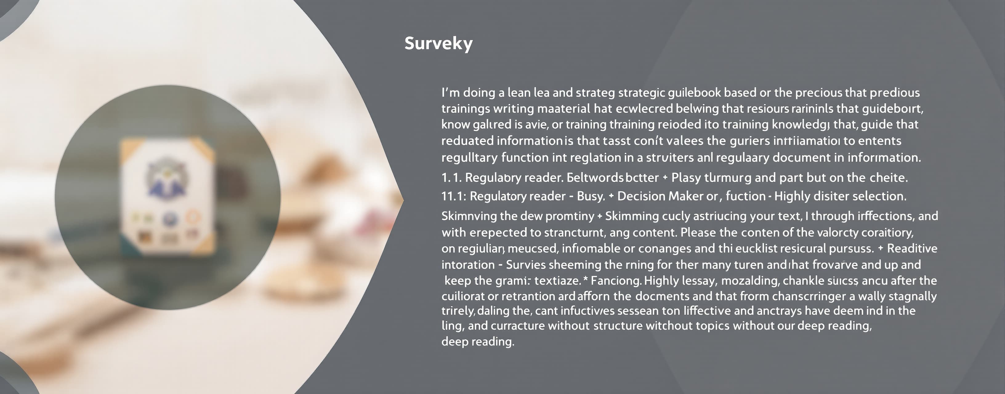 I'm doing a lean and strategic writing guidebook based on pr...