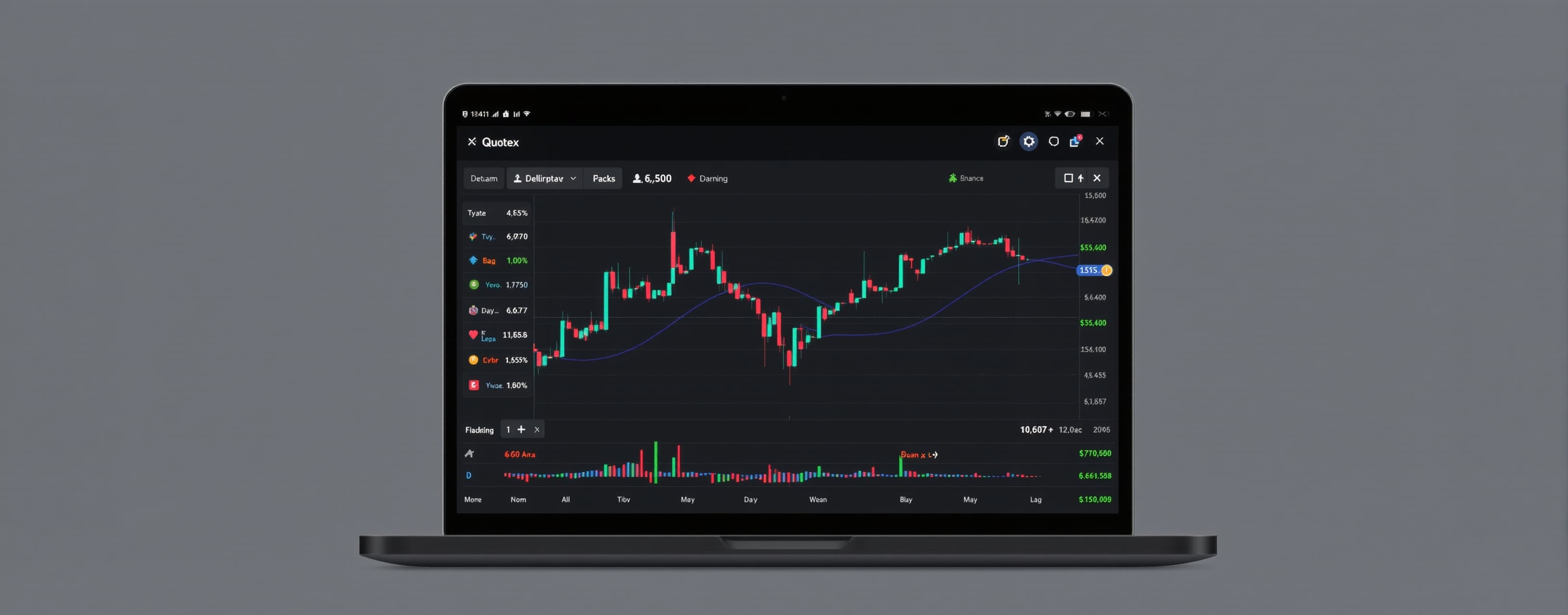 I am reverse-engineering a synthetic OTC binary options pric...