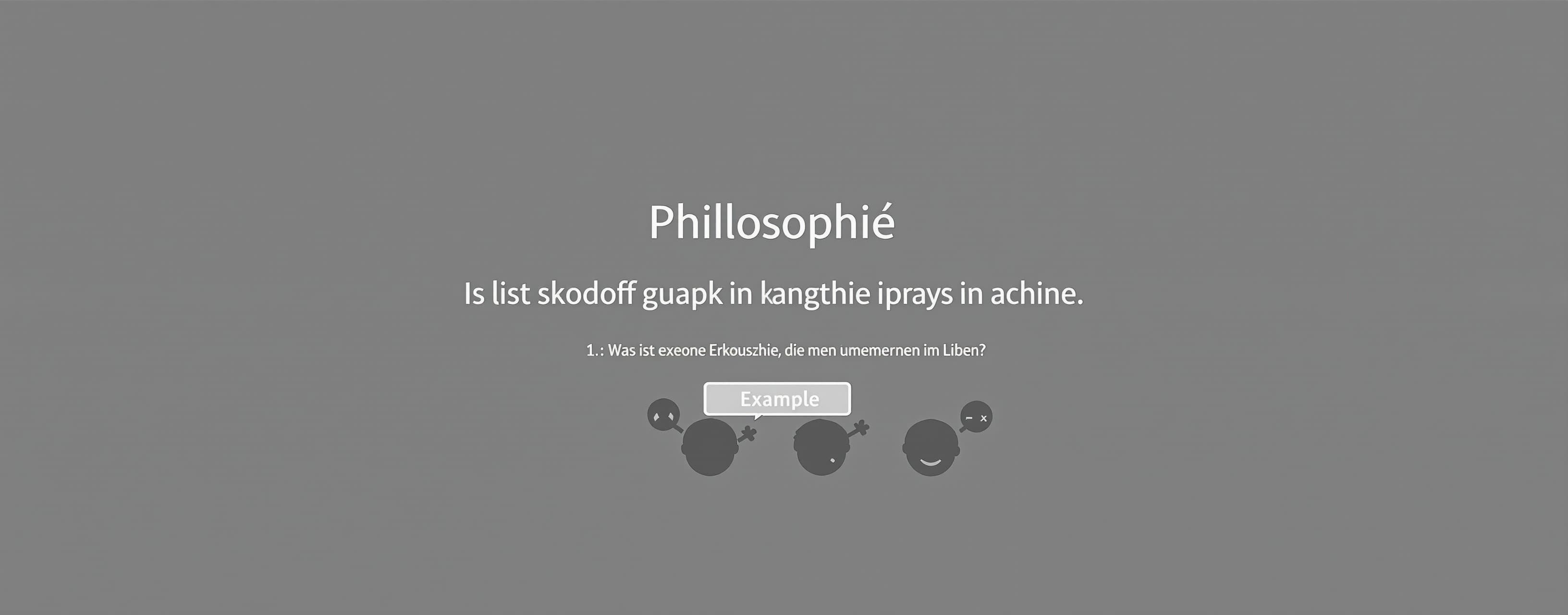 Philosophie