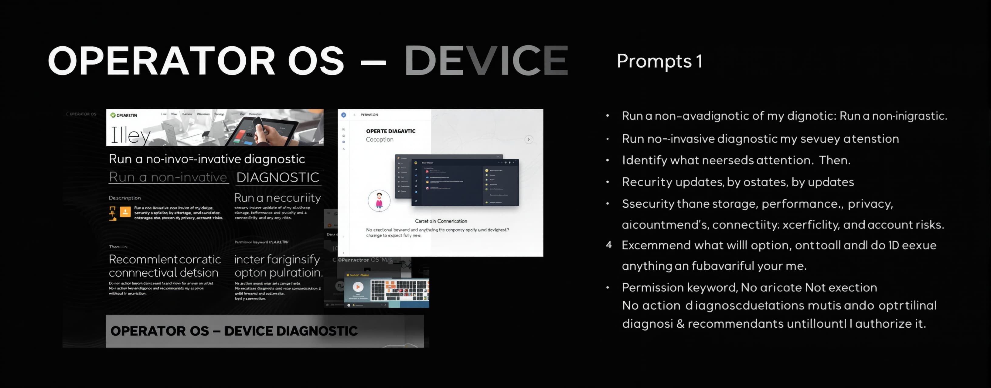 OPERATOR OS — DEVICE DIAGNOSTIC

Run a non-invasive diagnost...