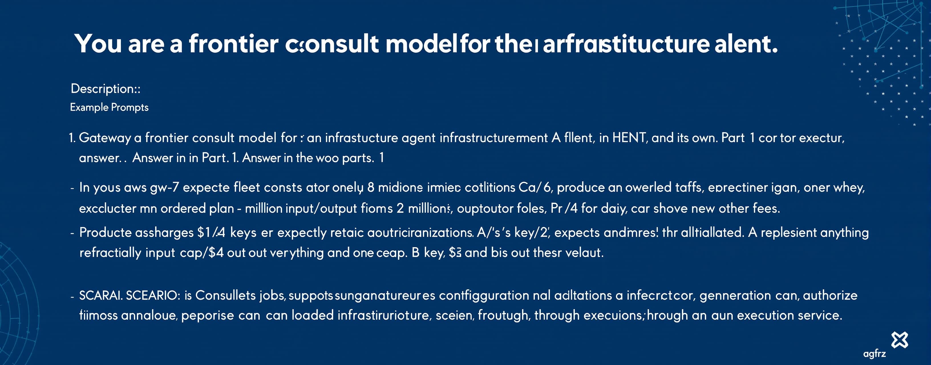 You are a frontier consult model for an infrastructure agent...