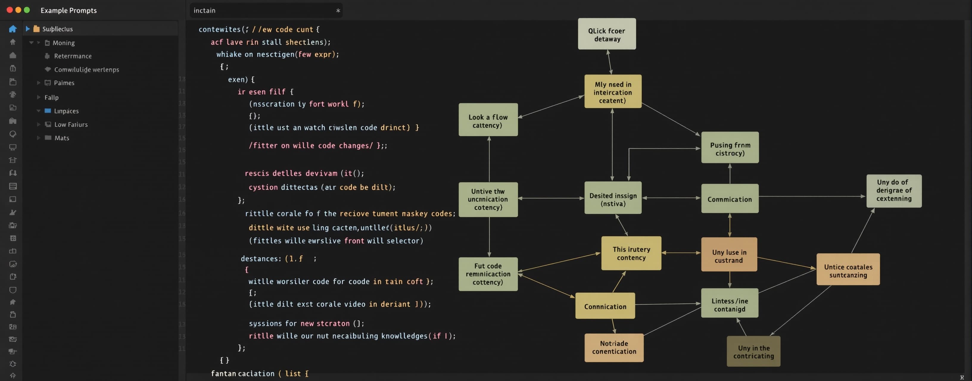 i want to create  graph for some code repo to be passed on a...
