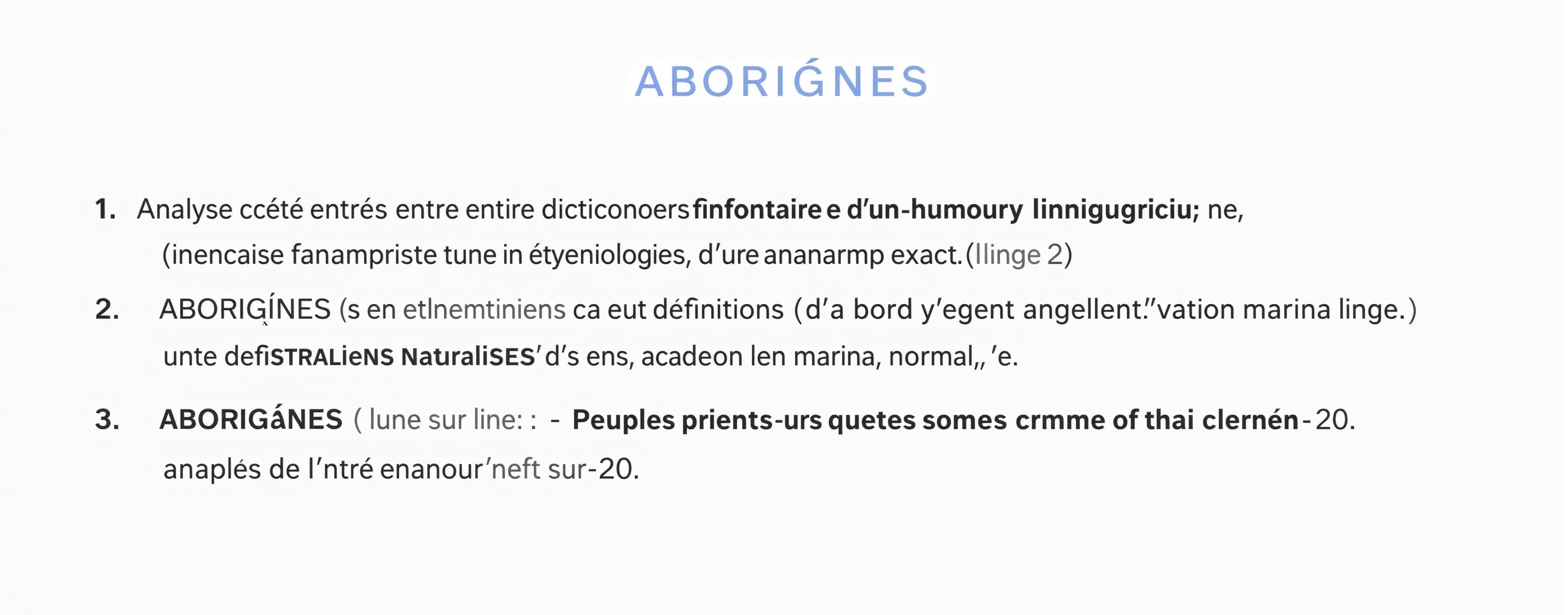 Analyse cette entrée d’un dictionnaire d’humour linguistique...