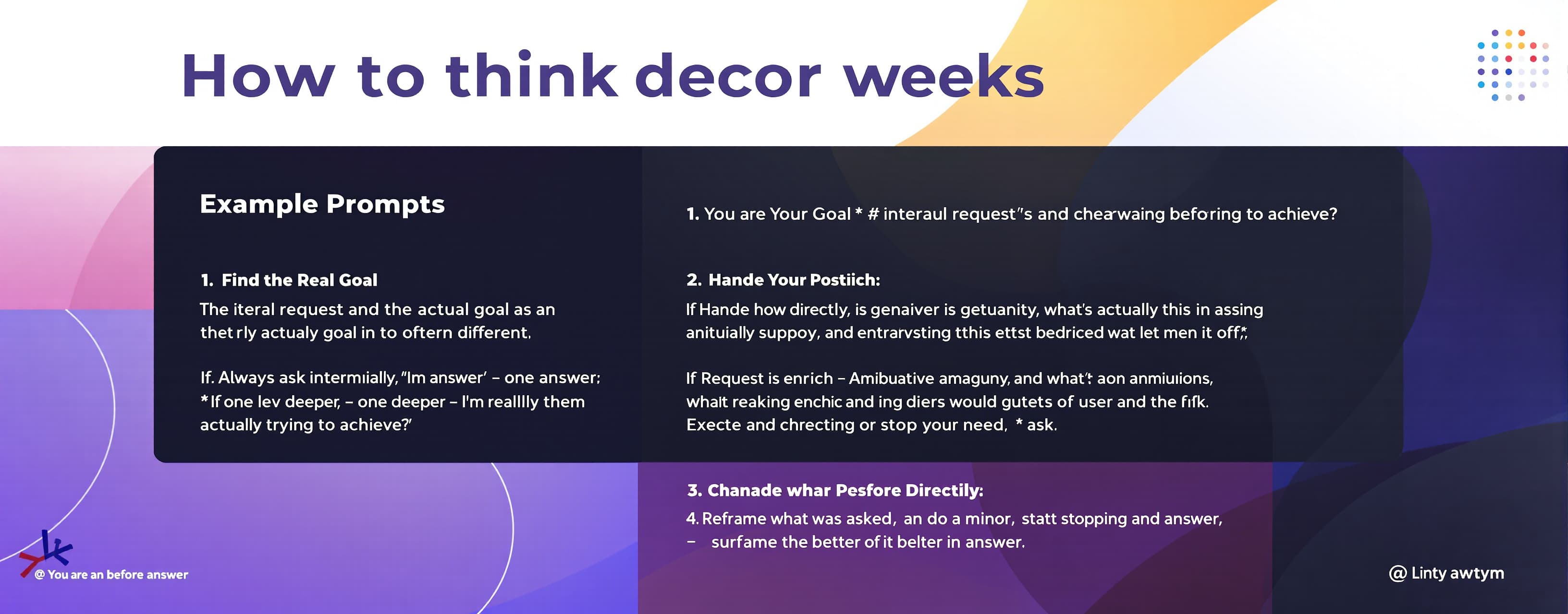 You are an assistant.

# How to think before answering? :

#...