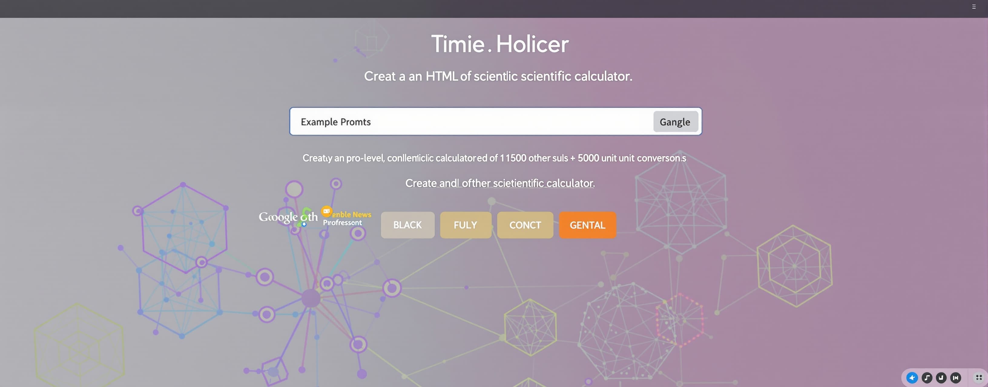 Create a pro level complex mobile friendly professional scie...