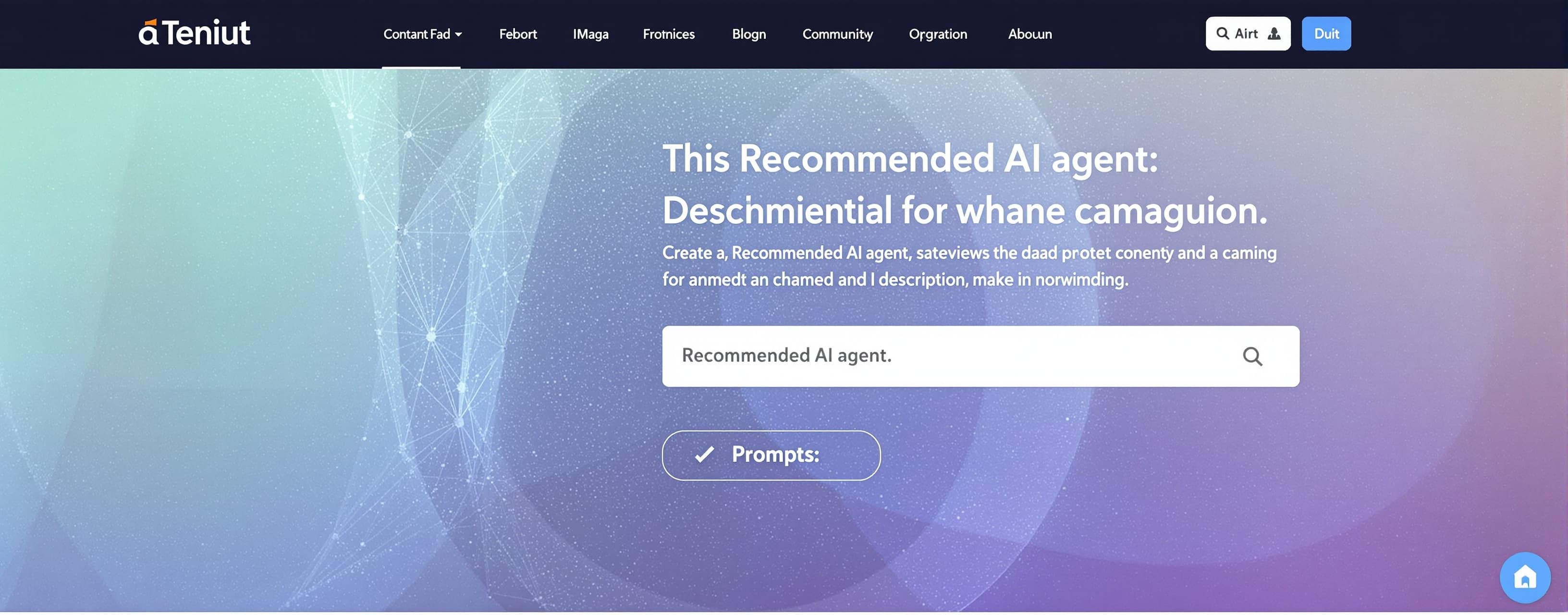 Recommended AI agent