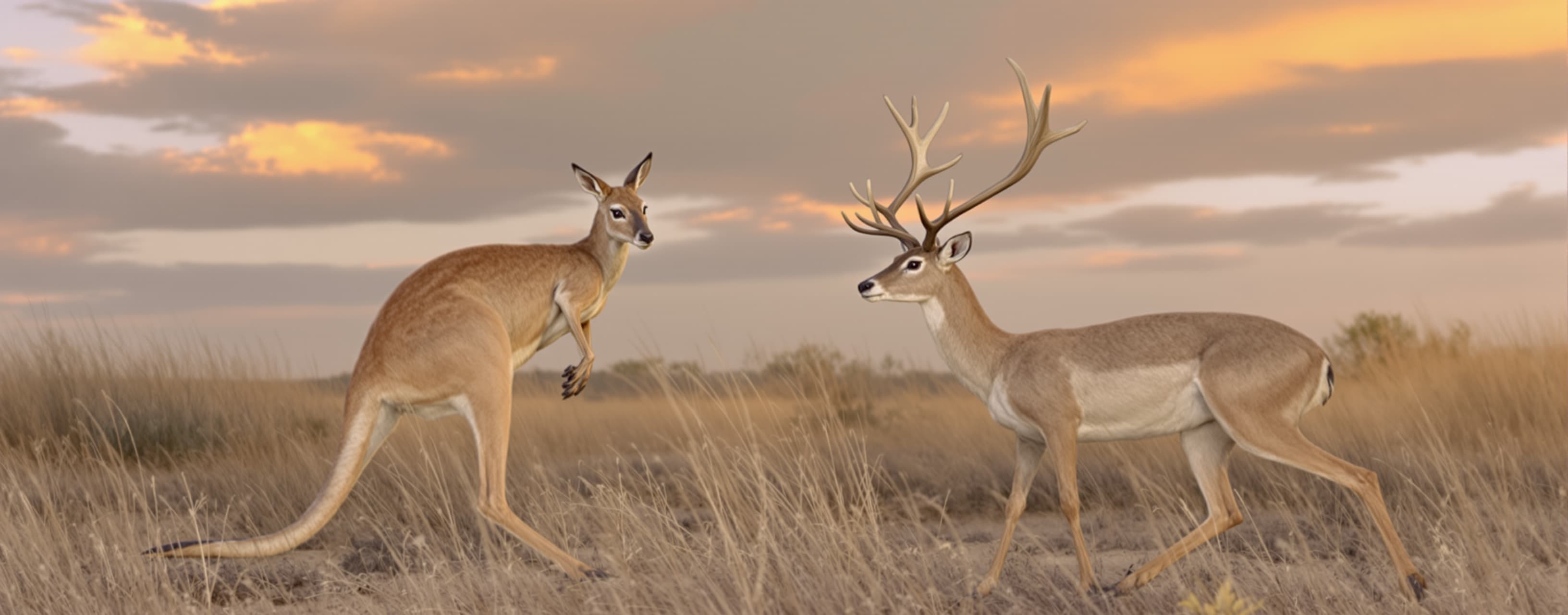 Kangaroo vs deer speed