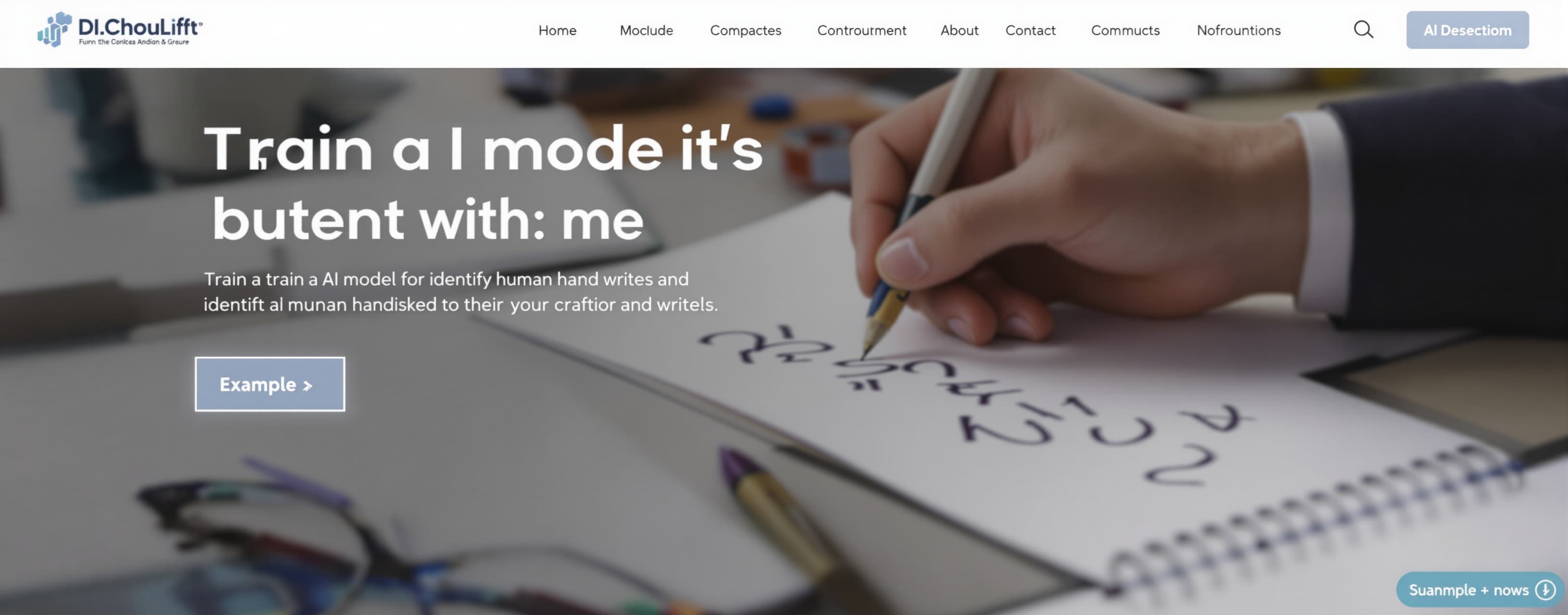 Train a AI model for identify human hand writes