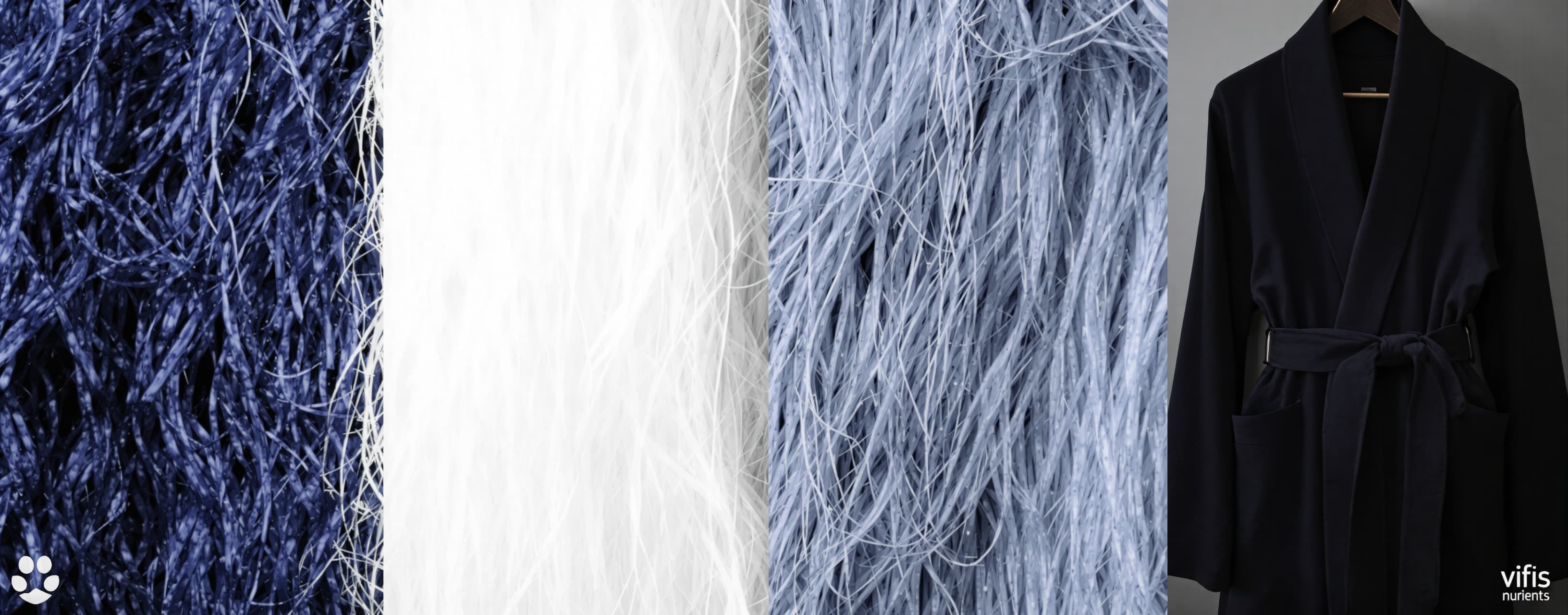 A robe takes 2 bolts of blue fiber and half that much white ...