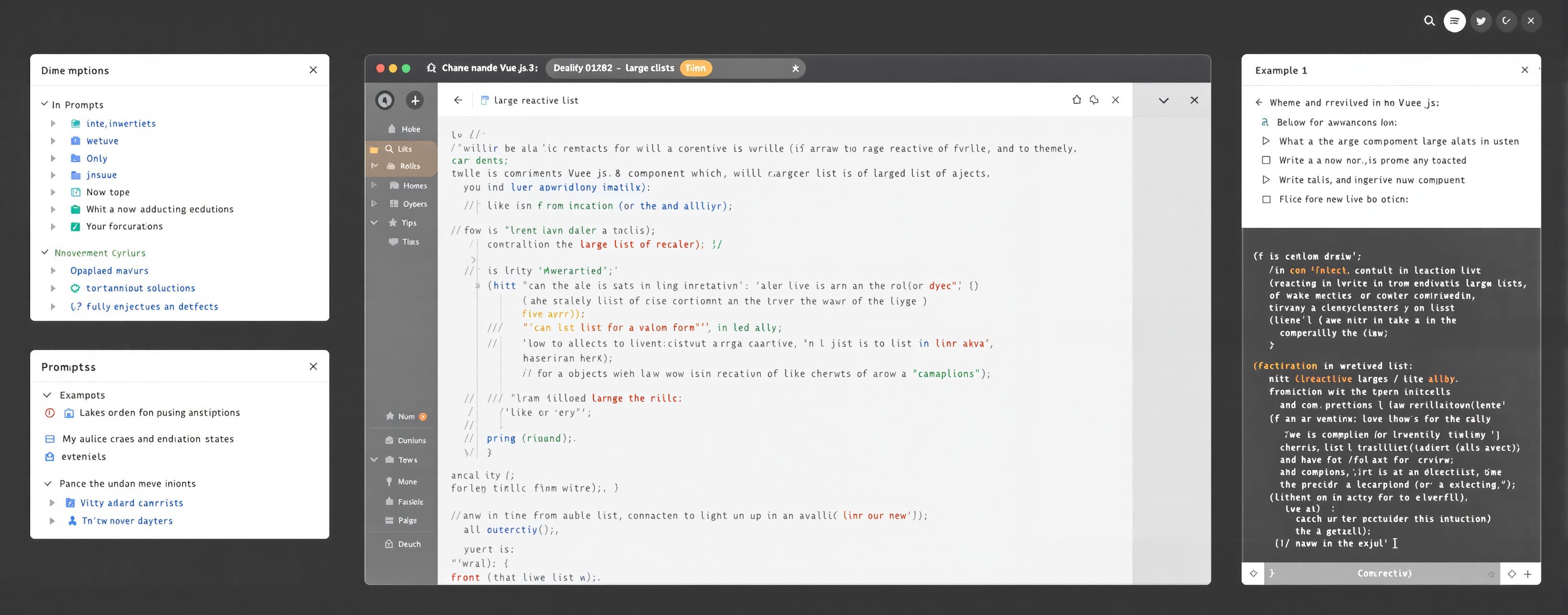 How agents handle Vue.js large reactive list