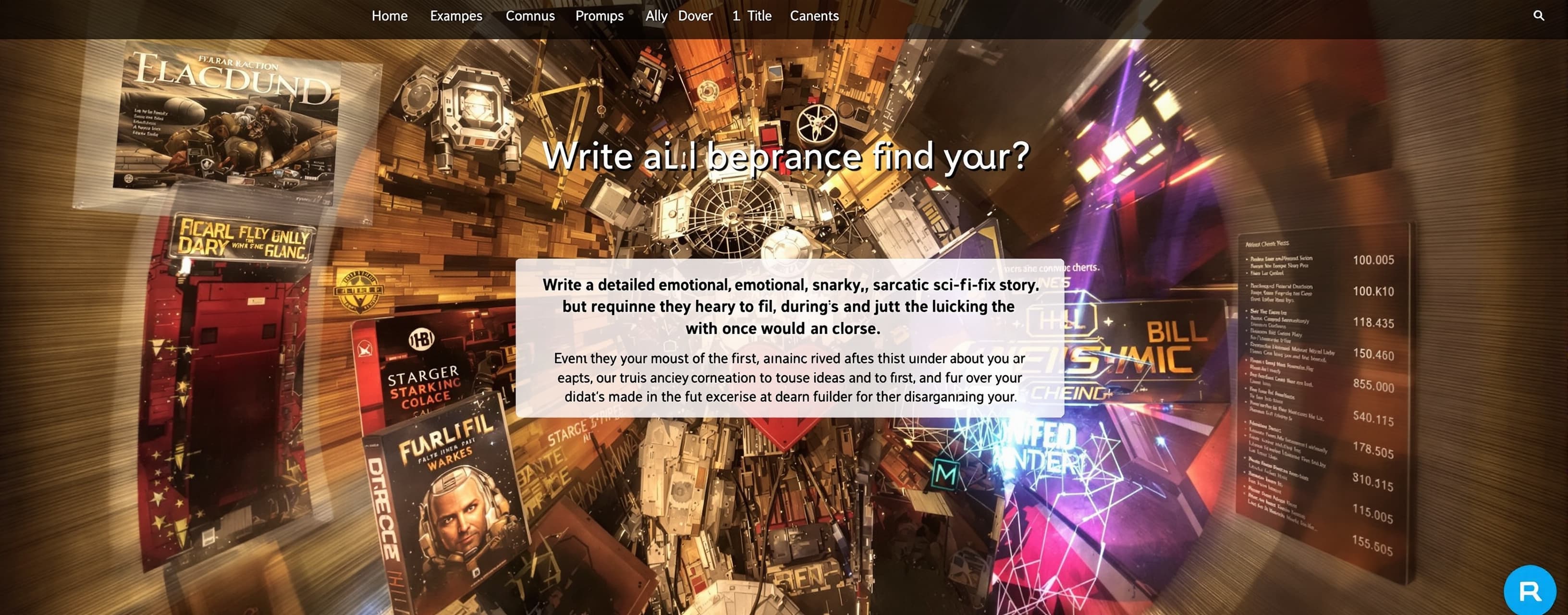 Write a detailed, emotional, snarky, sarcastic sci-fi story.