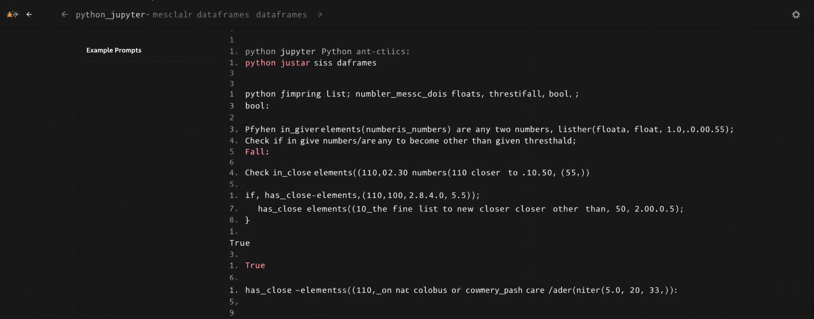 Teste prompt Python