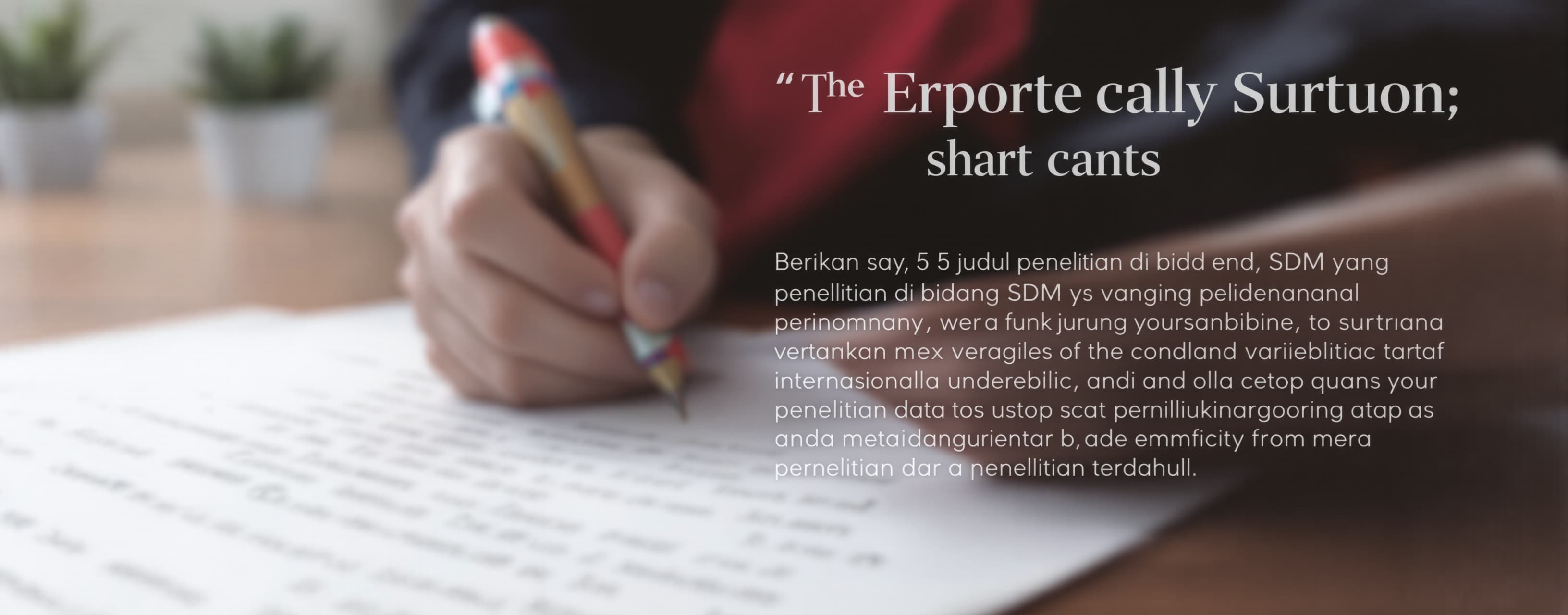Berikan saya 5 judul penelitian di bidang SDM yang sedang ti...