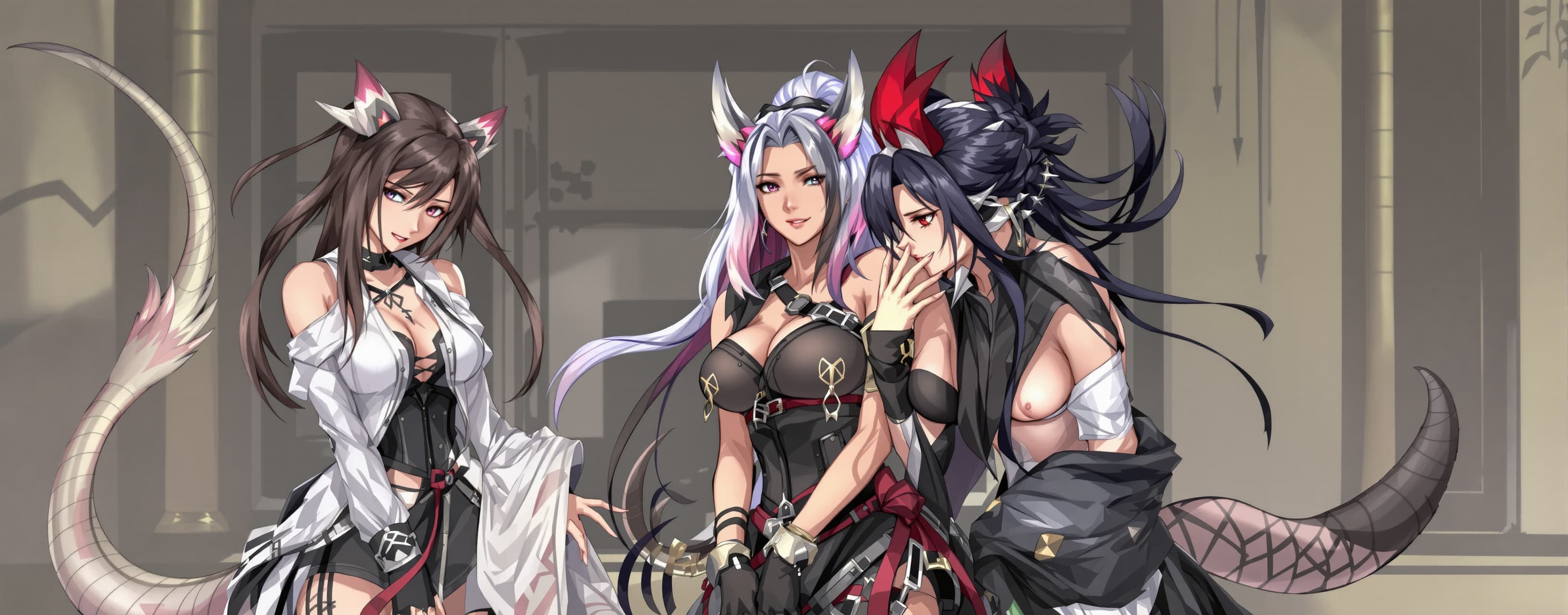 Tifa, yuna from ffx and aerith all as mizutsune. They still ...