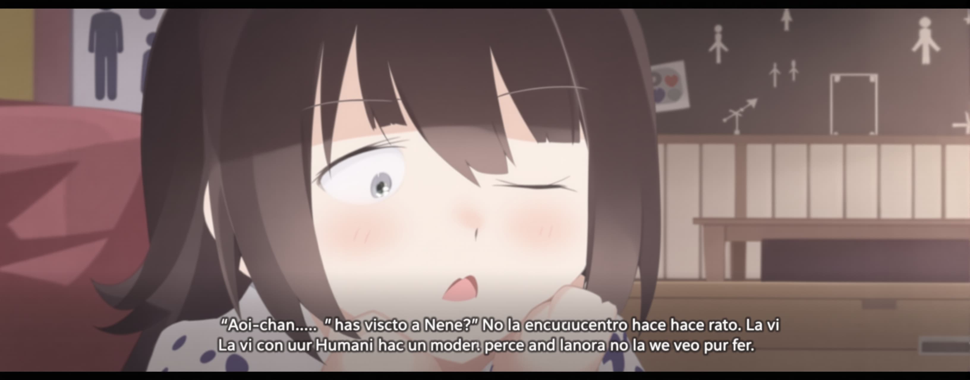 Aoi-chan... ¿has visto a Nene? No la encuentro hace rato. La...