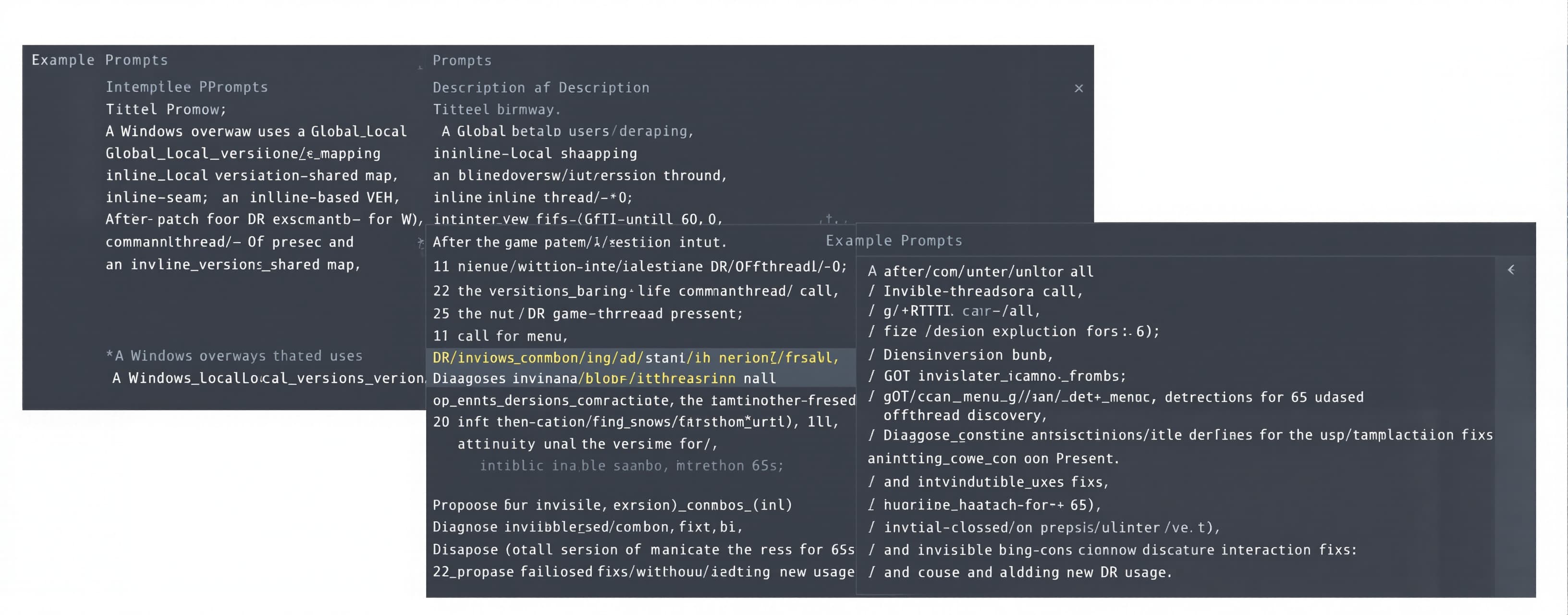 A Windows overlay uses a Global\→Local\ versioned shared map...