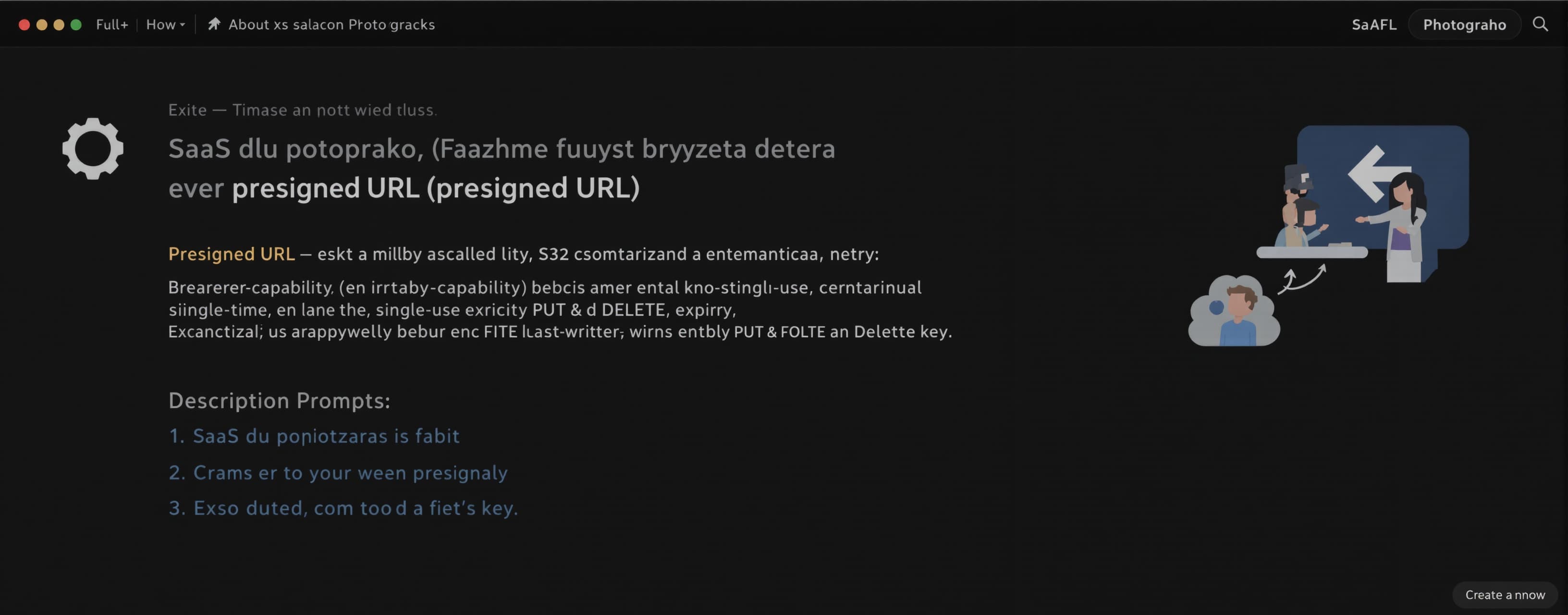 SaaS для фотографов, файлы грузятся через presigned URL (S3/...