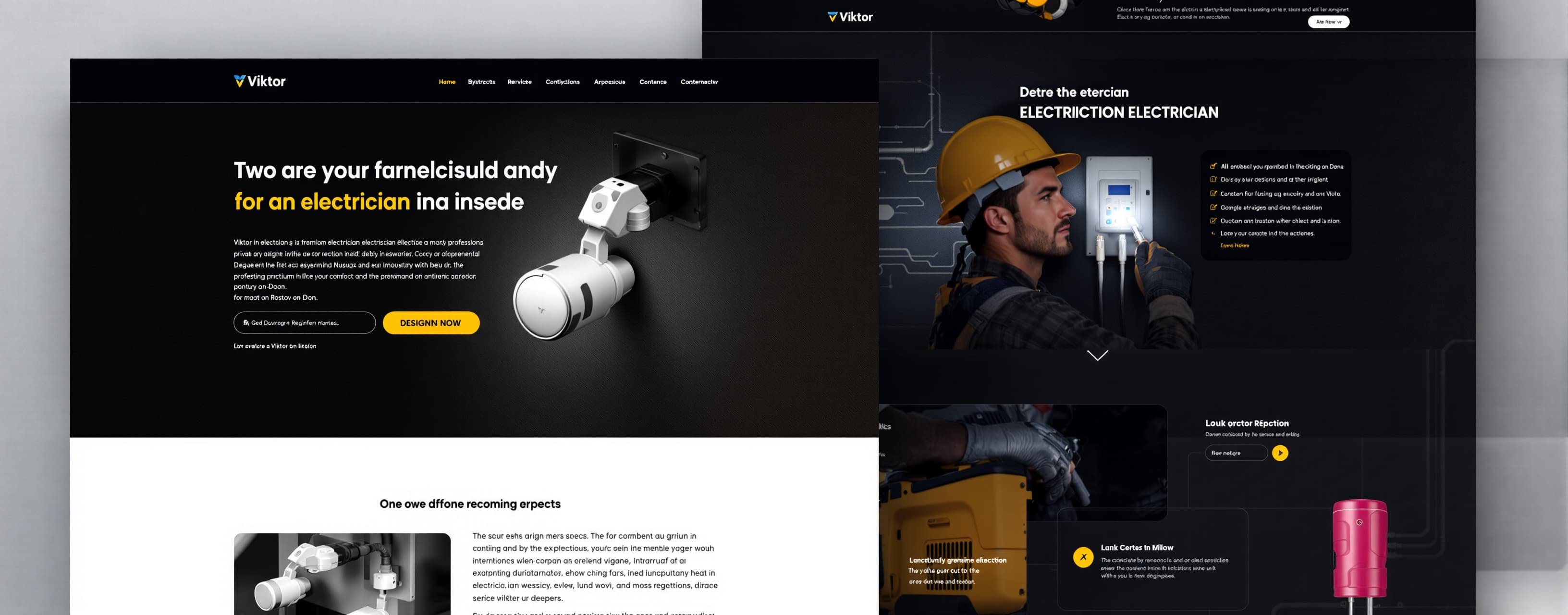 # PROMPT: Premium website for Viktor (electrician, Rostov-on...