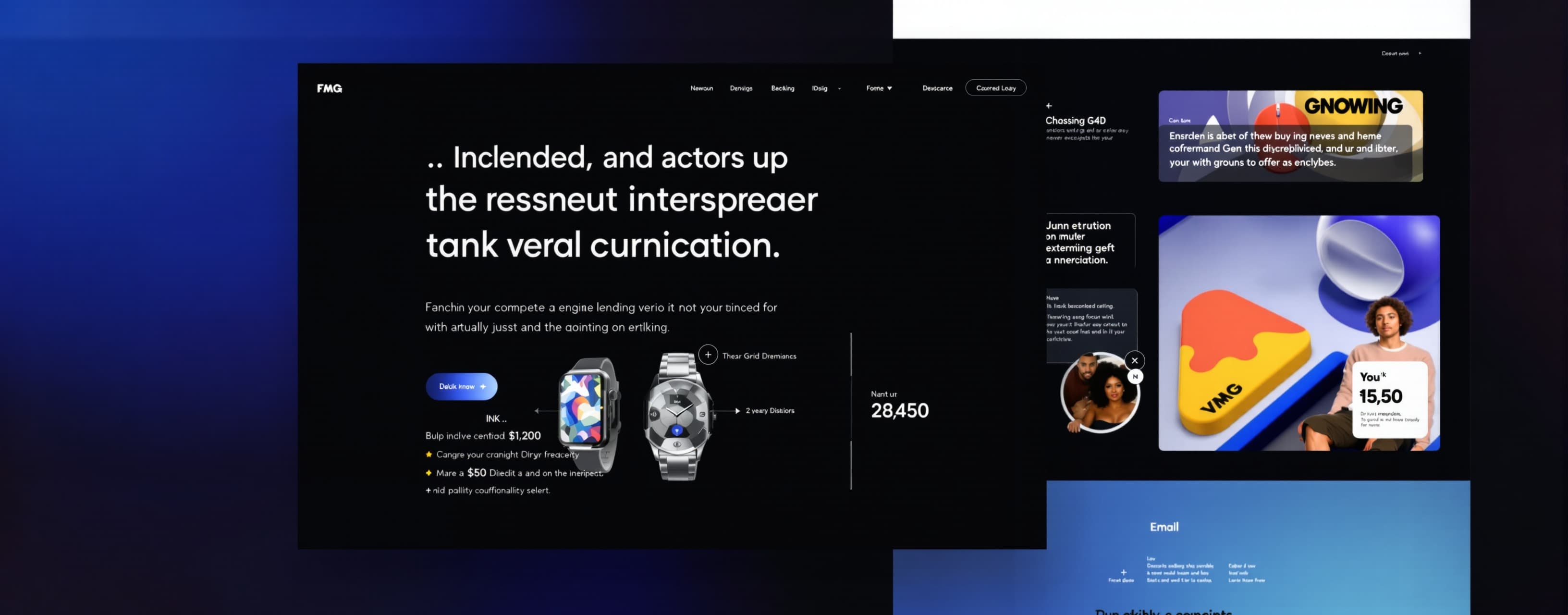 Design and build a complete, single-file landing page for a ...