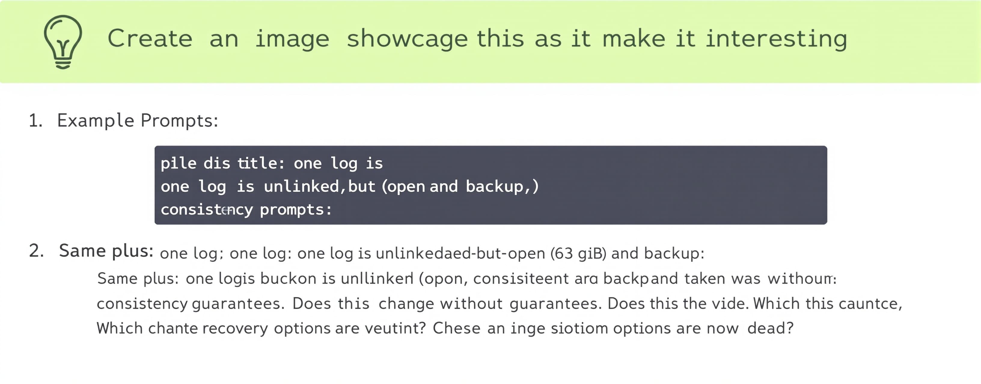 Same, plus: one log is unlinked-but-open (63 GiB) and backup...
