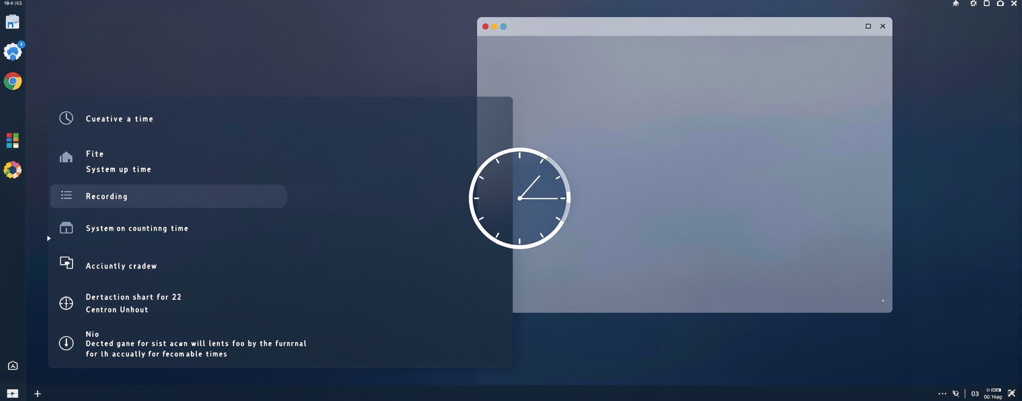 Create a clean beautiful possible animation for system up ti...