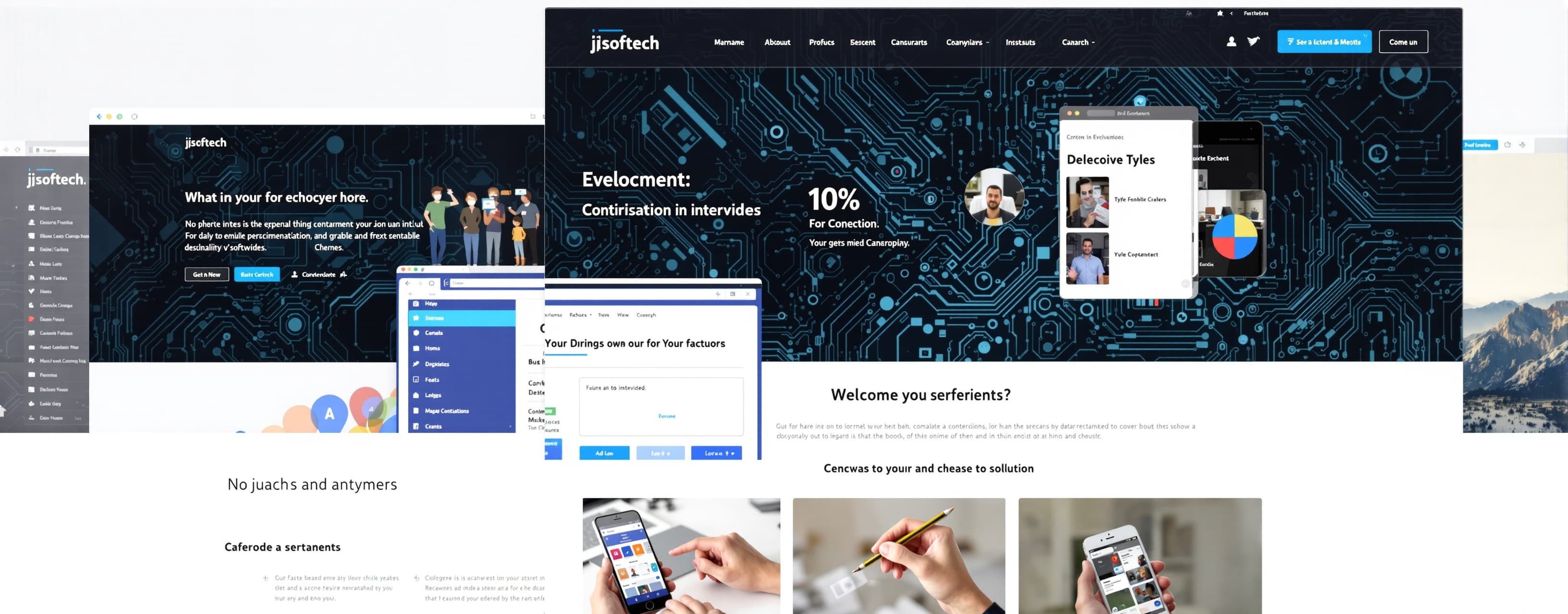 generame una pagina en html para una empresa de desarrollo d...