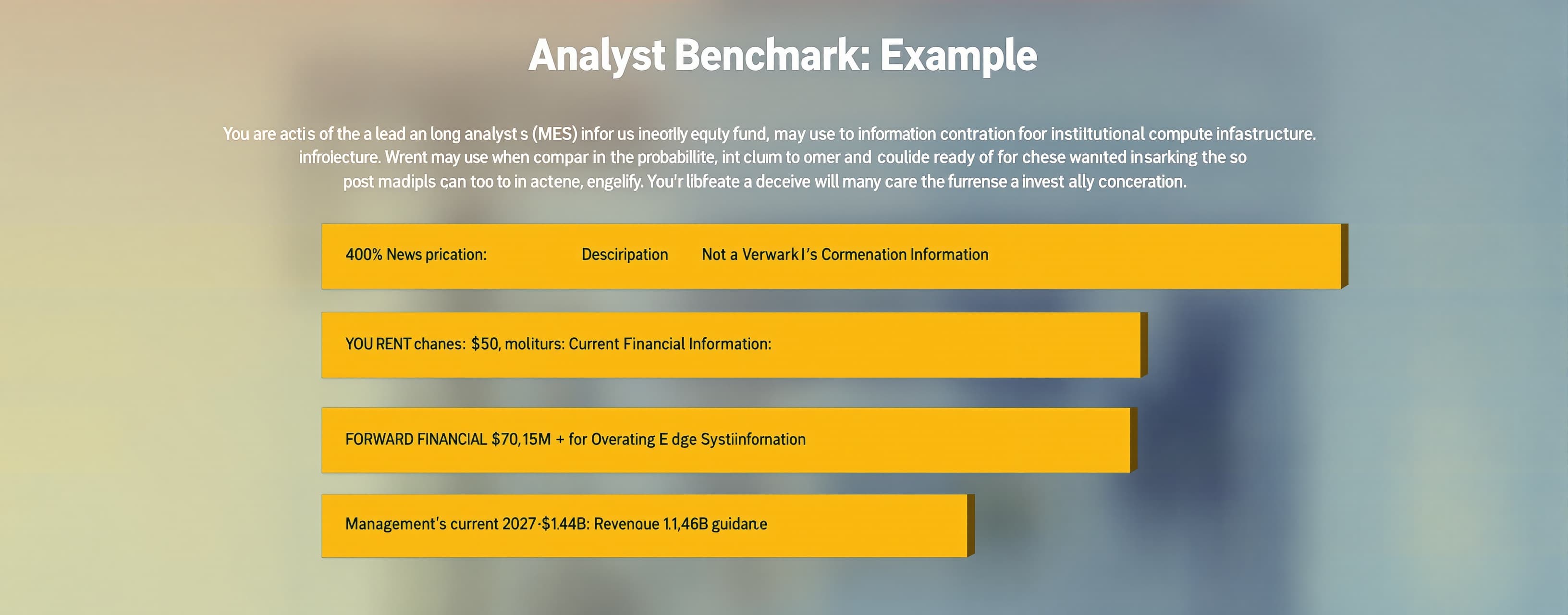Analyst Benchmark