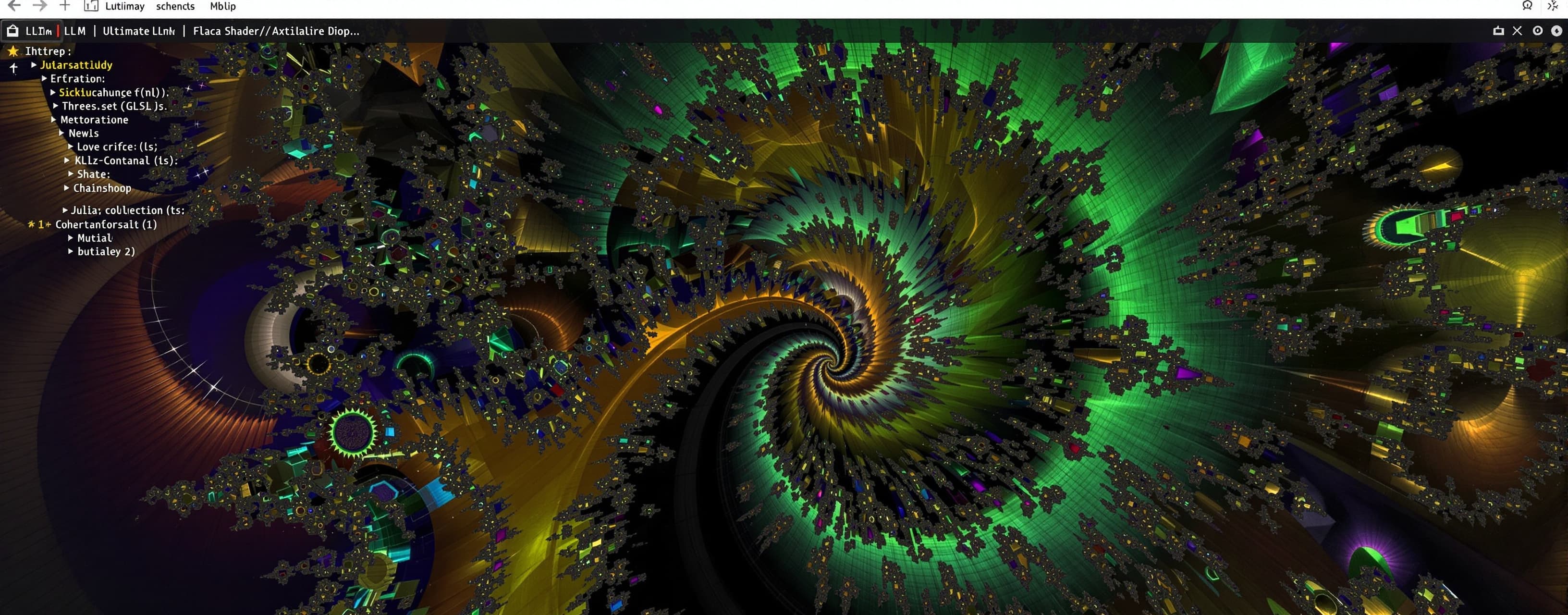 LLM Ultimate Challenge: Interactive GLSL Shader Art