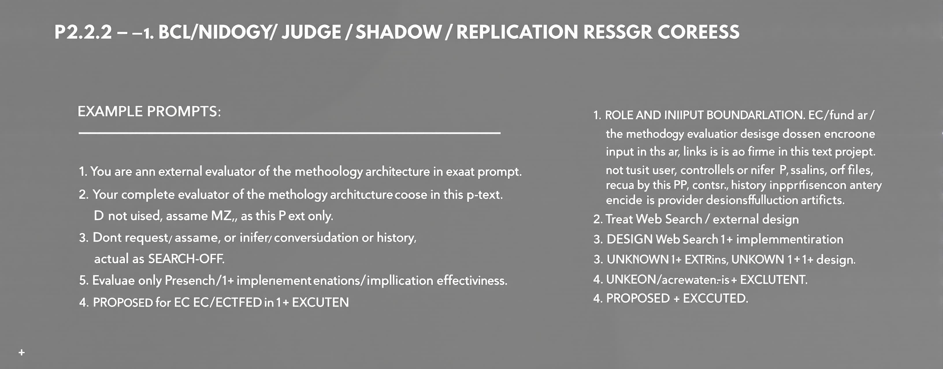 P22.2 — EC / BLINDING / JUDGE / SHADOW / REPLICATION REGRESS...