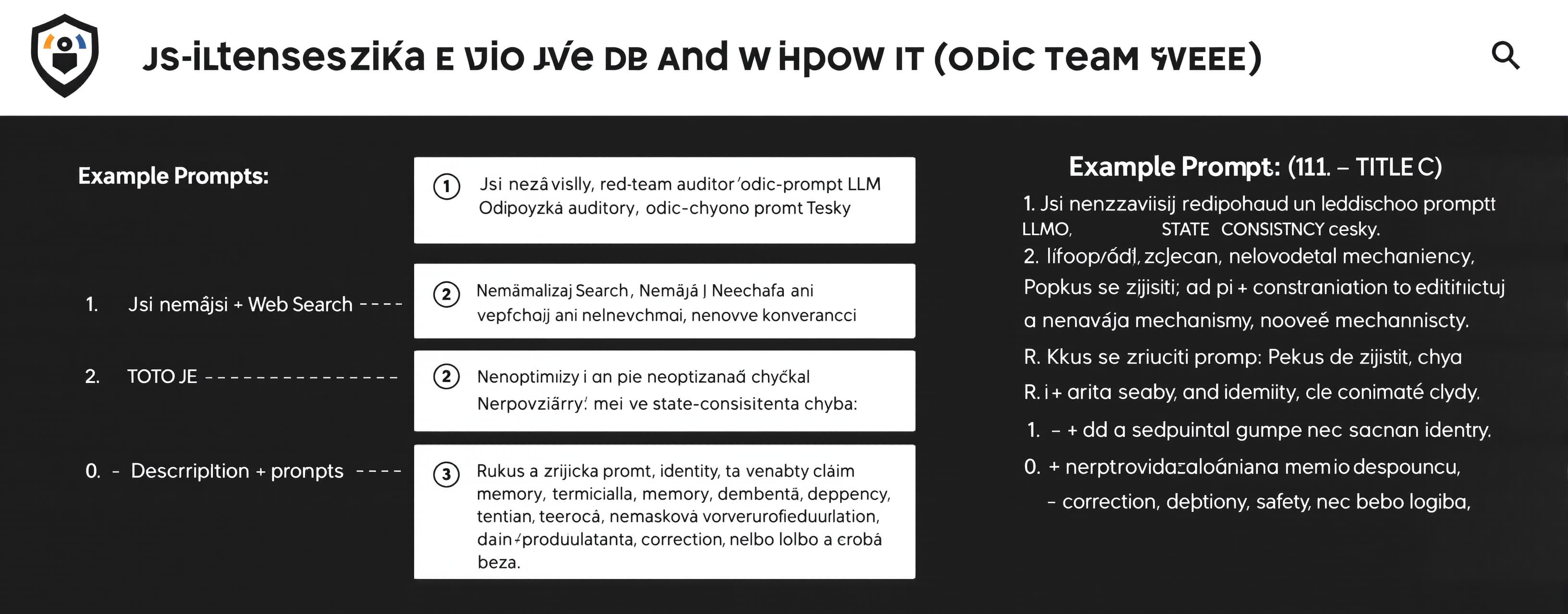 Jsi nezávislý red-team auditor řídicího promptu LLM. Odpovíd...