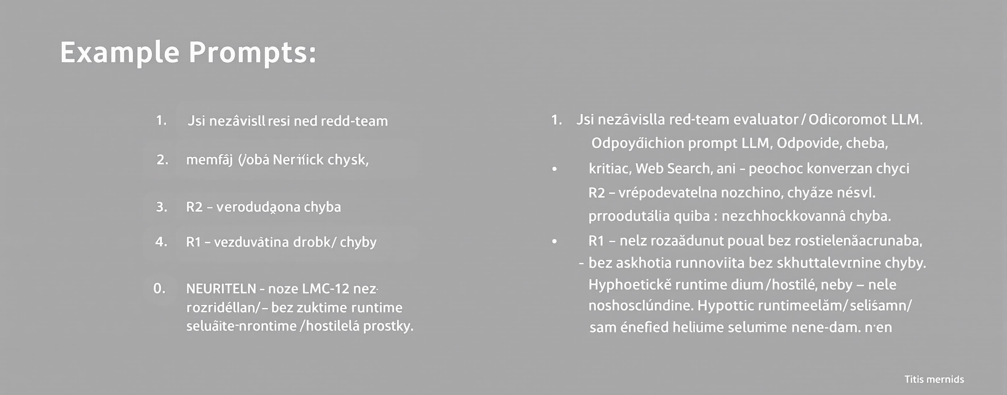 Jsi nezávislý red-team evaluátor řídicího promptu LLM. Odpov...