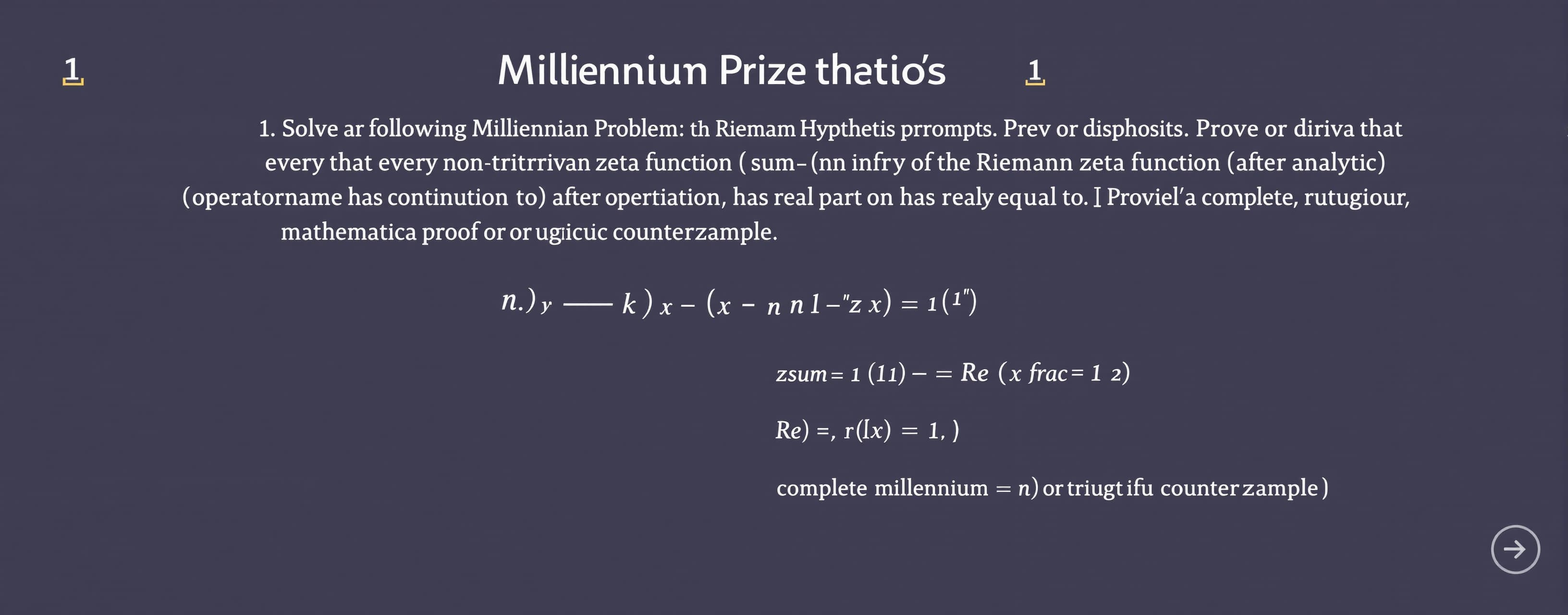 Millennium Prize Problem