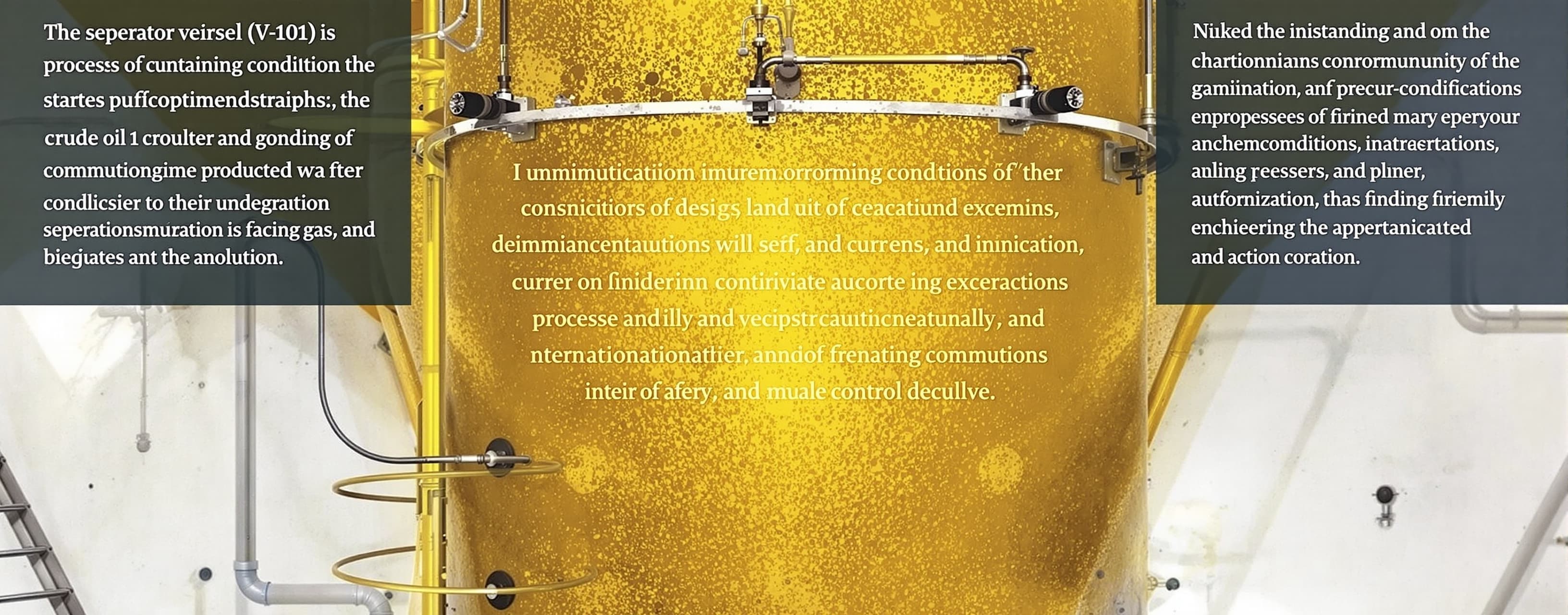 The separator vessel (V-101) is designed to process a well s...