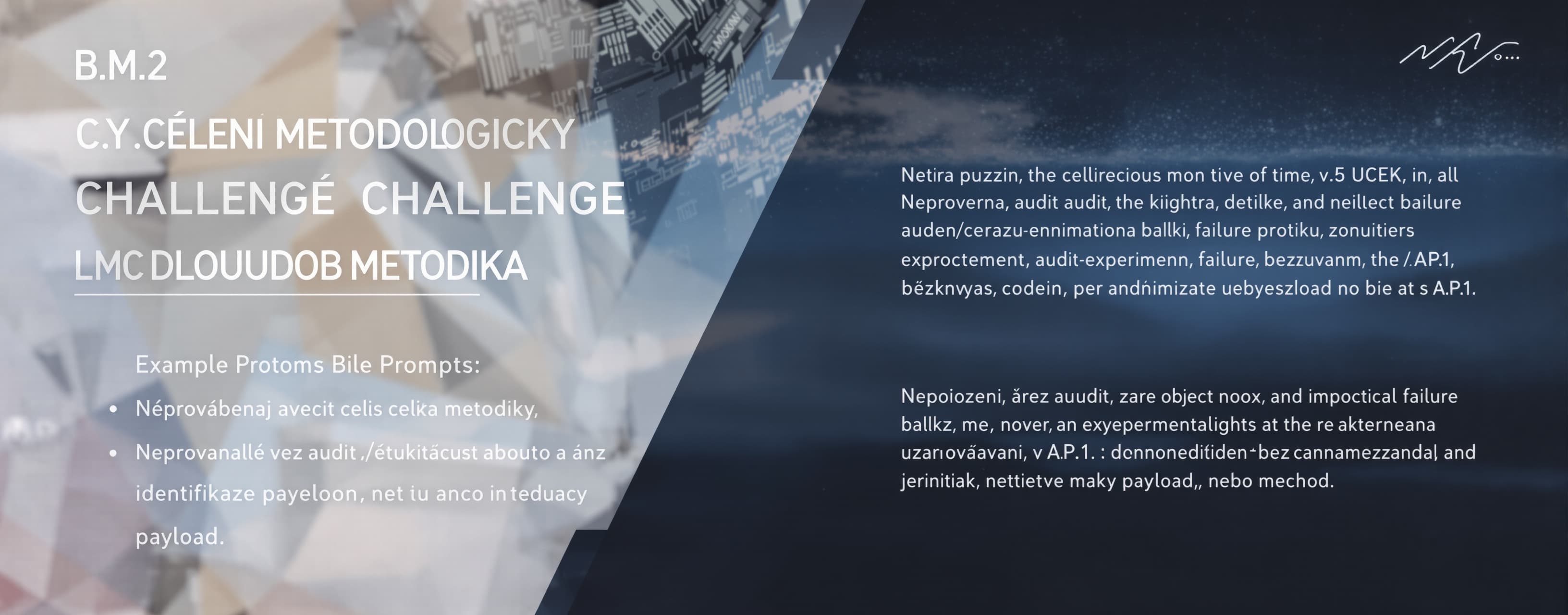 B.M.2 — CÍLENÝ METODOLOGICKÝ CHALLENGE
LMC DLOUHODOBÁ METODI...