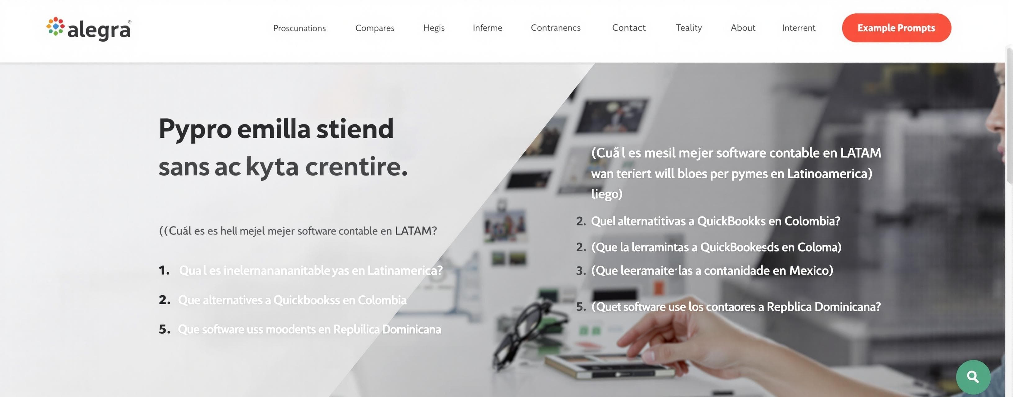 Header image for Posicionamiento Alegra