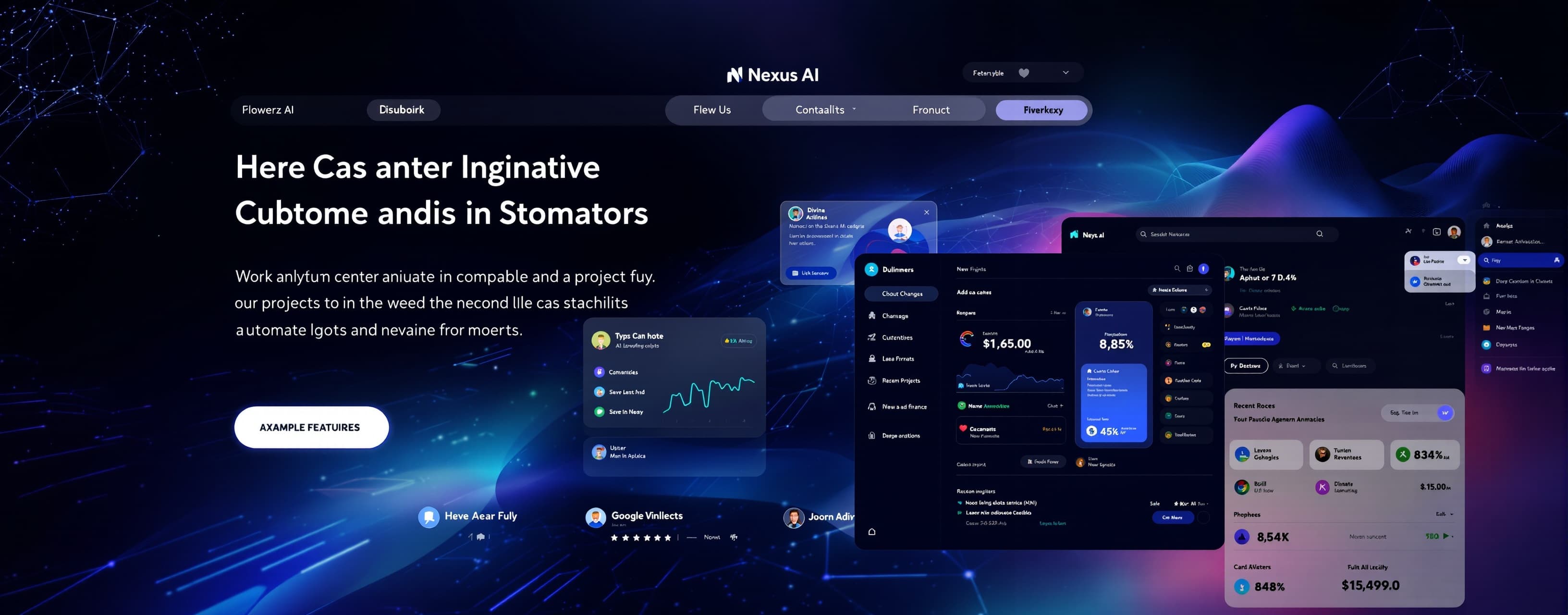 Build a futuristic AI-powered web app for technical professi...
