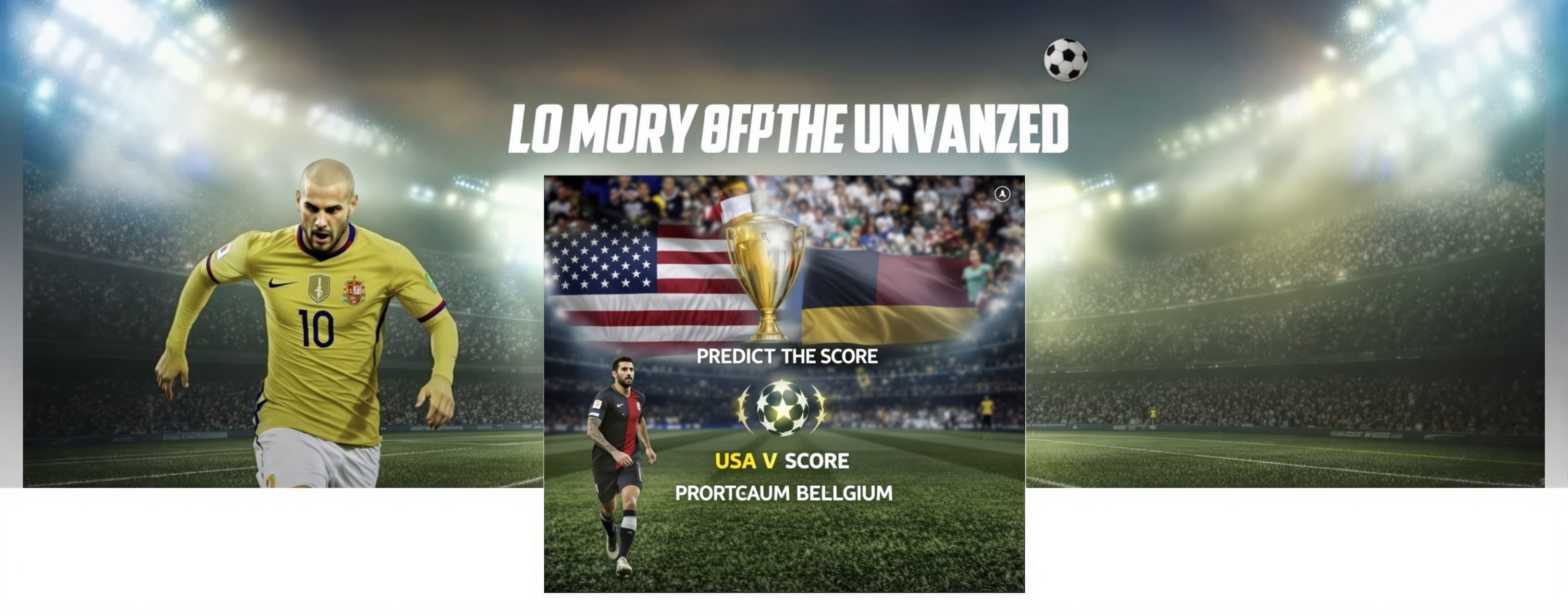 predict the score of Spain v portugal, usa v belgium, arg v ...