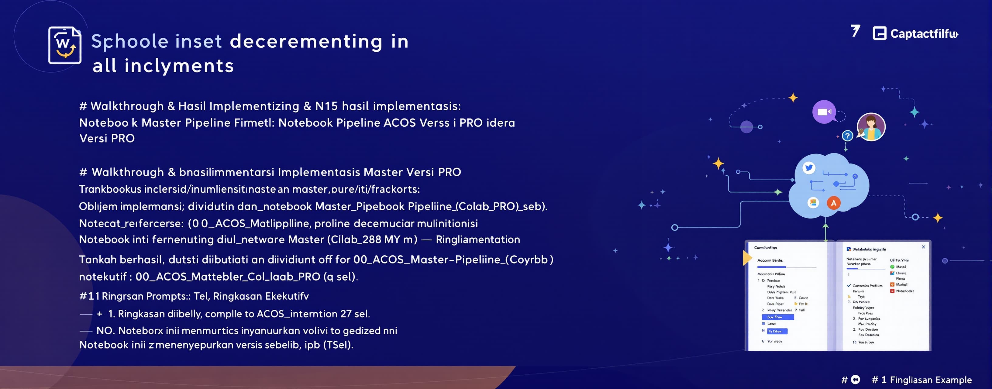 # Walkthrough & Hasil Implementasi: Notebook Master Pipeline...
